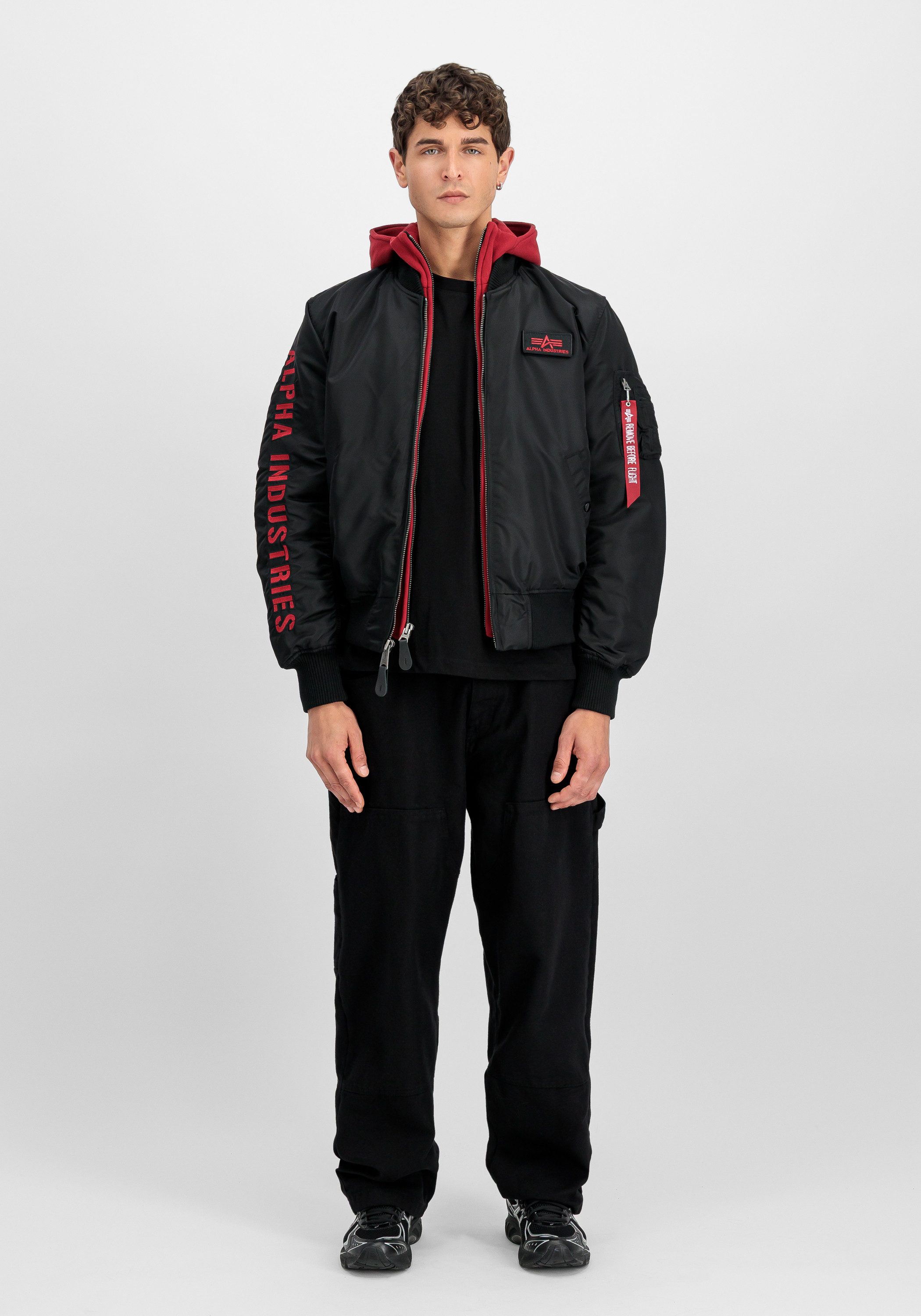 Alpha Industries Bomberjacke MA-1 D-Tec Sleeve Embroidery
