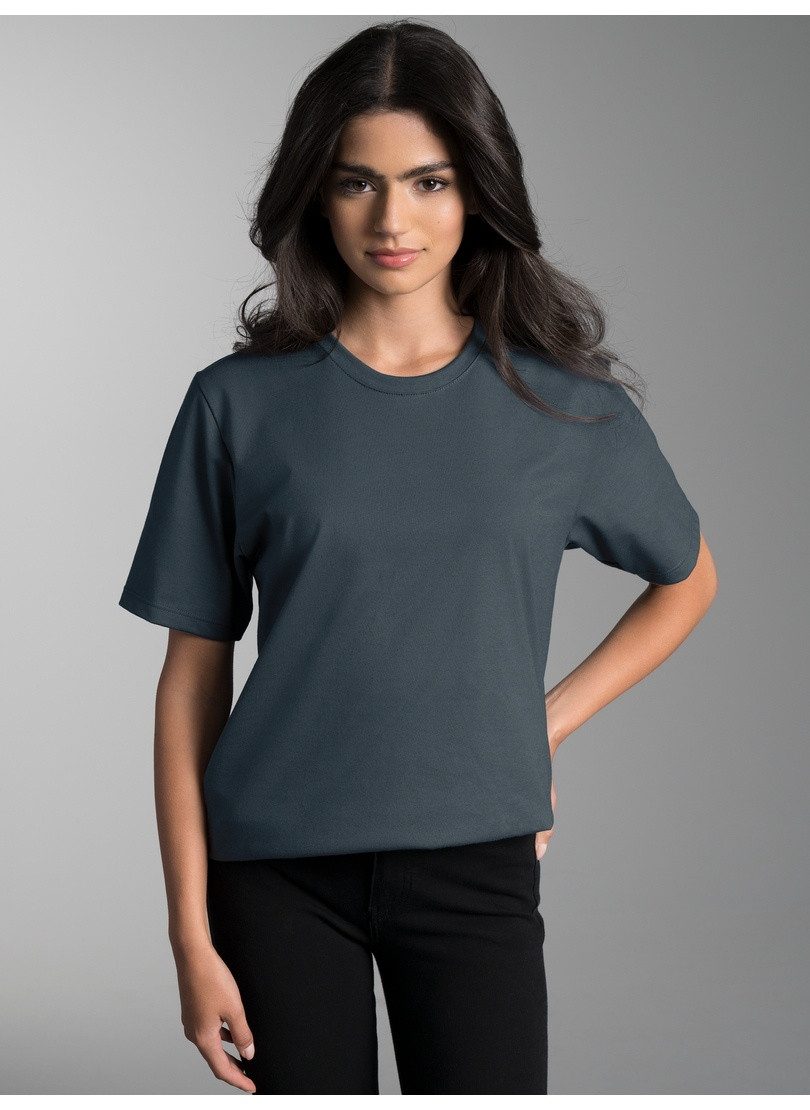 Trigema T-Shirt TRIGEMA T-Shirt DELUXE Baumwolle (1-tlg)