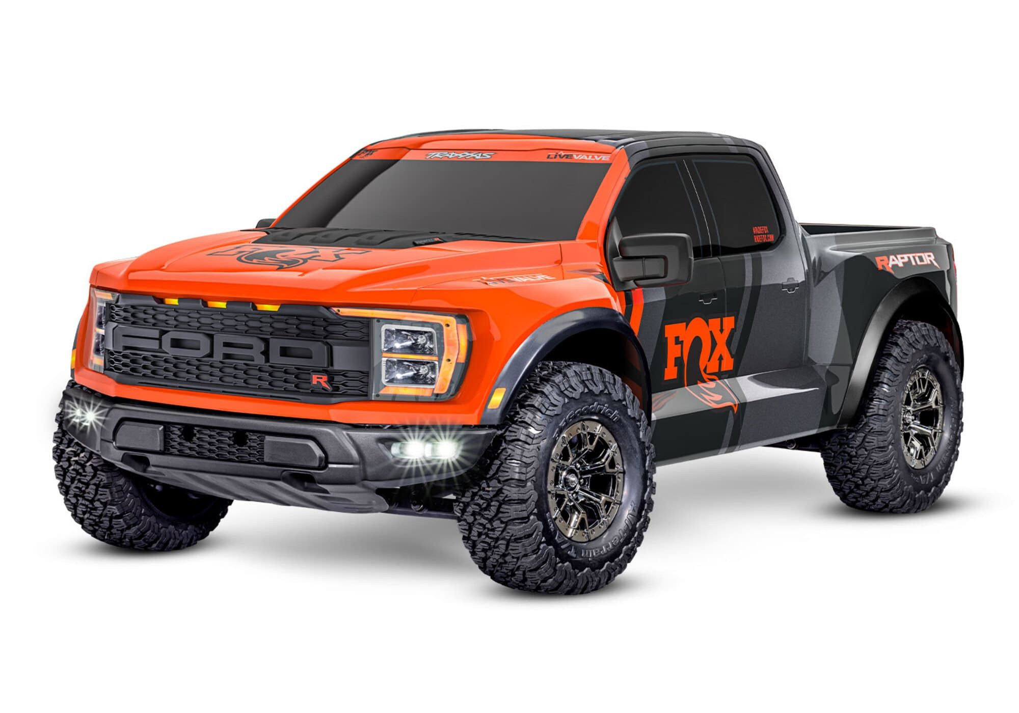 Traxxas RC-Buggy TRAXXAS RaptorR 4x4 4S Fox Orange Ultimate-Edition RTR Brushless
