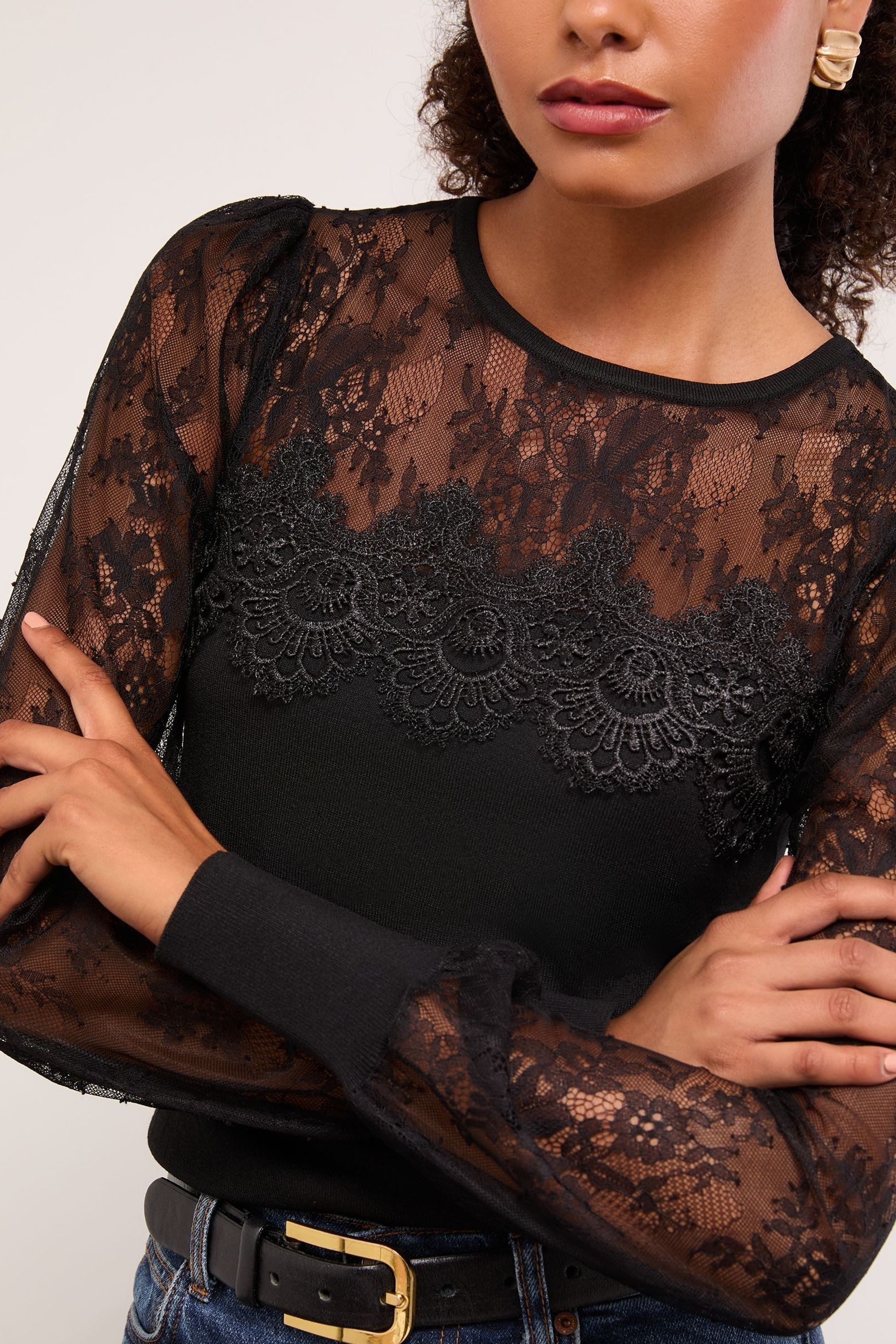LIPSY Strickpullover Lipsy Gerippter Strickpullover, Regular (1-tlg)