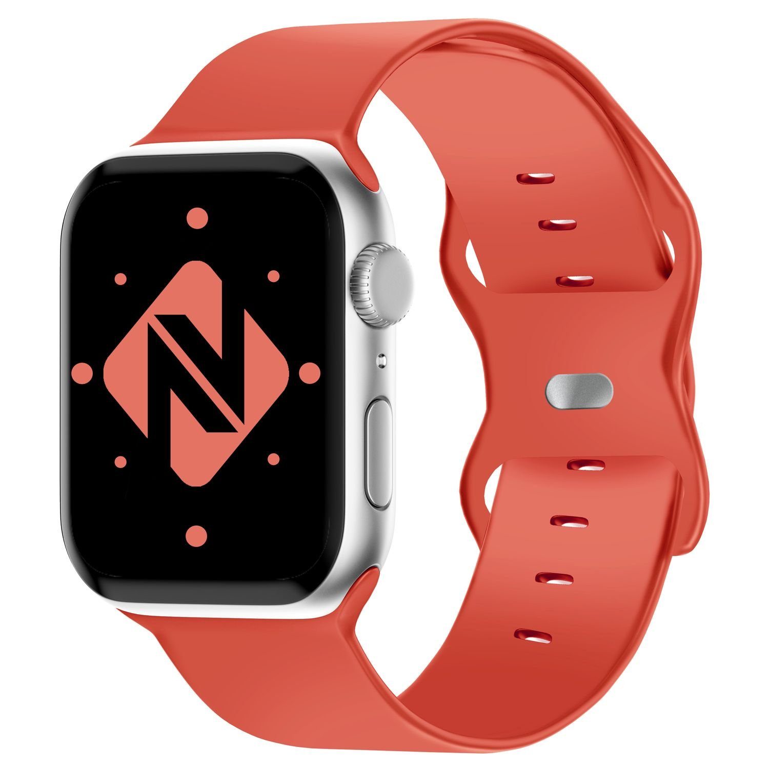 Nalia Smartwatch-Armband Apple Watch 38mm/40/41/42(Serie 10/11), Silikon Ersatzband / für Sport & Fitness Uhr / Atmungsaktiv / Outdoor