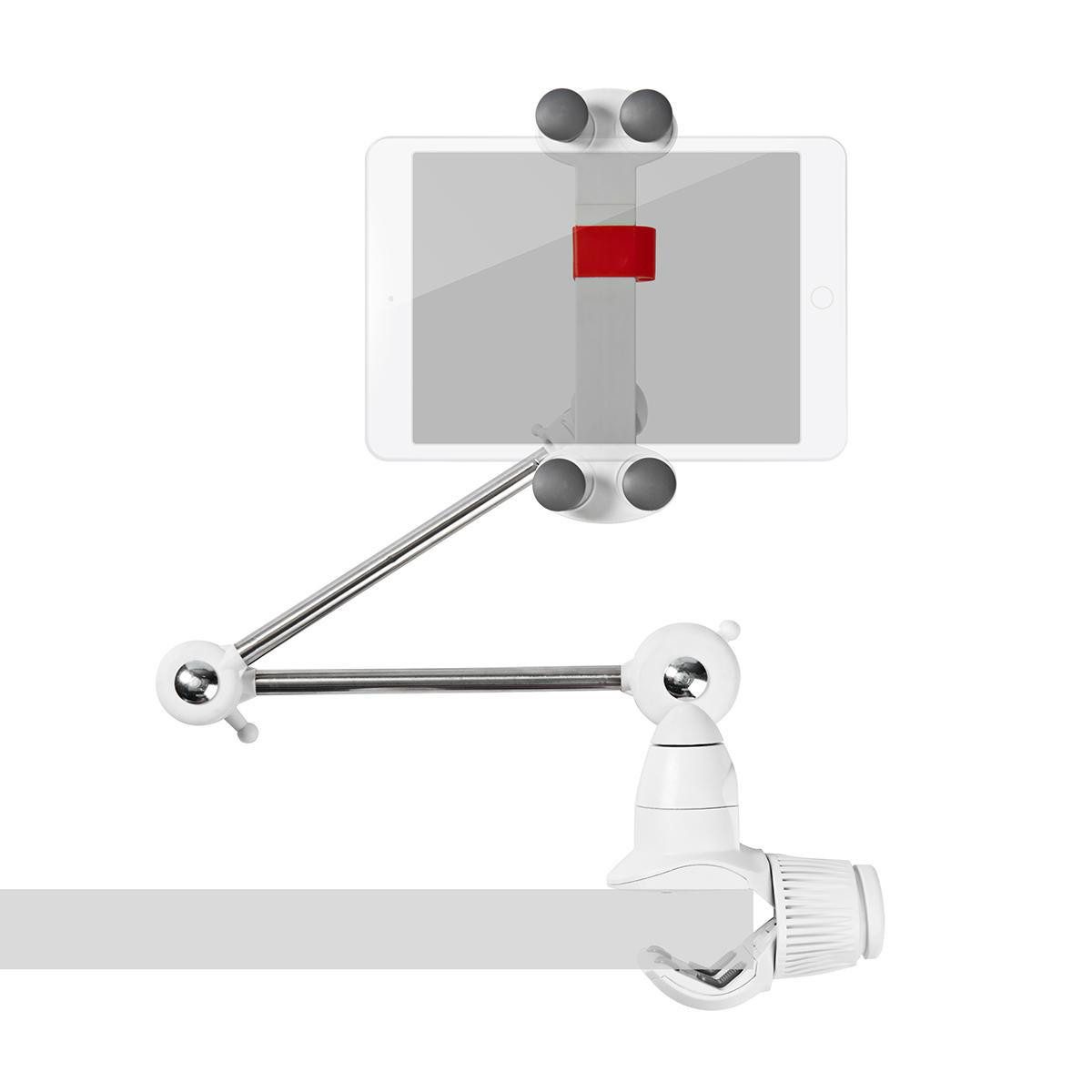 Nedis Tablet-Halterung TDMT111WT, (1-tlg., Metall / Weiss, einfache Handhabung, für den täglichen Einsatz)