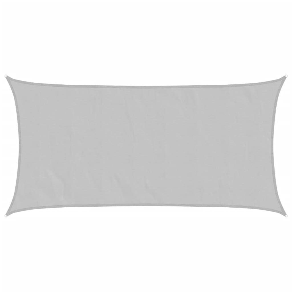 vidaXL Sonnensegel Sonnensegel Hellgrau 6x3 m 100% Polyester Oxford, (1-tlg)