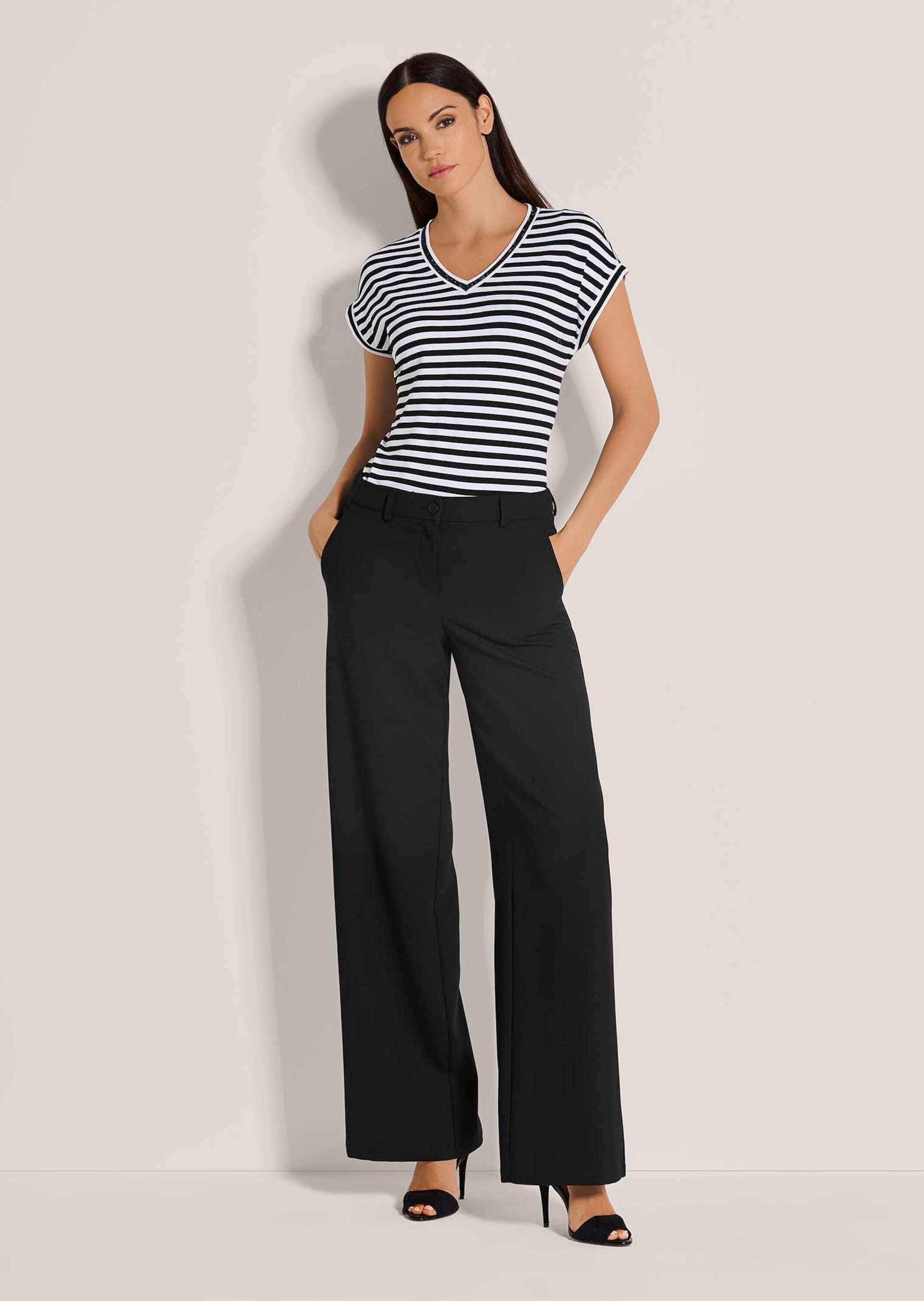 MADELEINE Bügelfaltenhose Elegante Stretchhose mit Bügelfalten Viskosehose günstig online kaufen