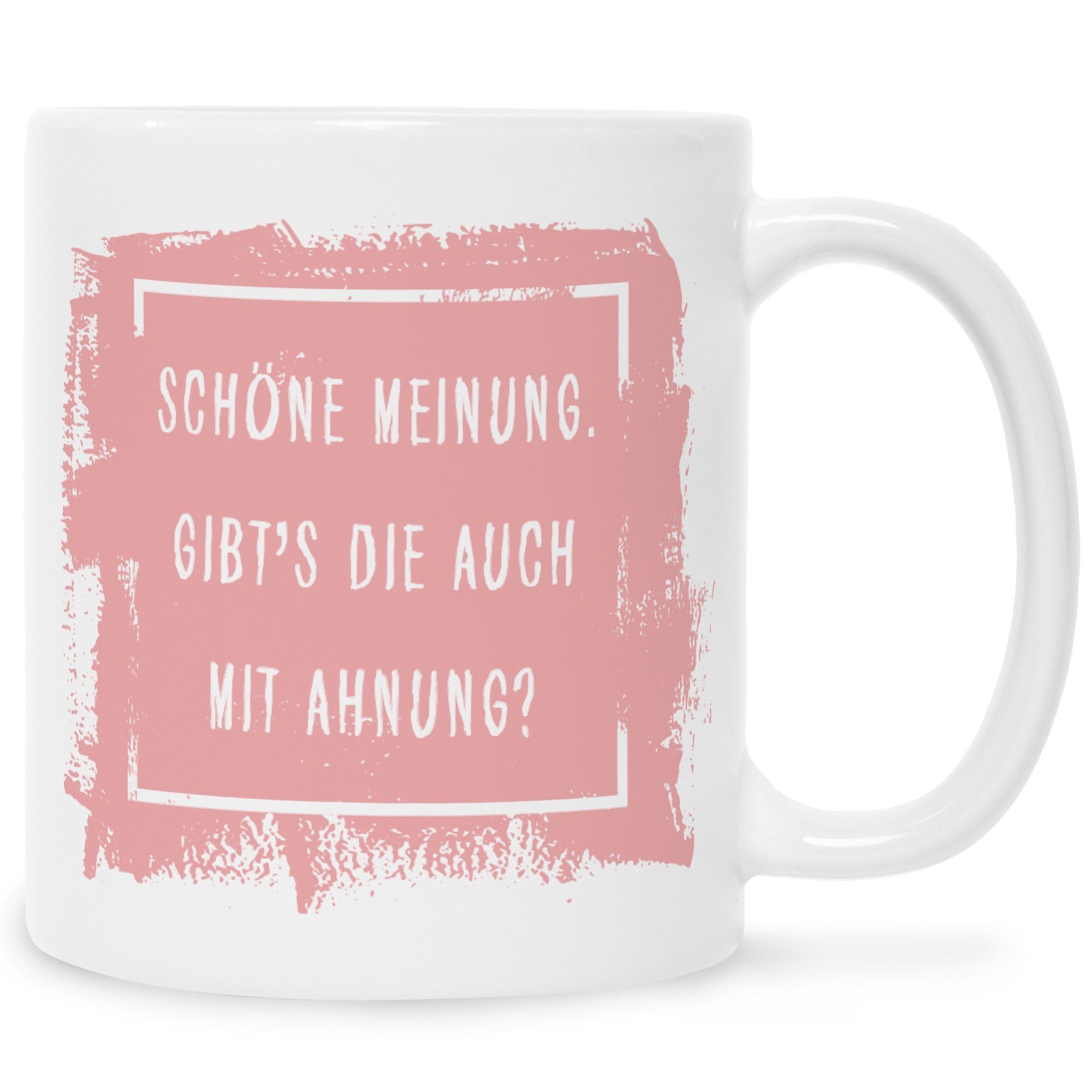 GRAVURZEILE Tasse Bedruckte Tasse mit Spruch – Schöne Meinung - Lustige Geschenke - Geschenk für Mama Papa Freunde Geburtstag Muttertag Vatertag Valentinstag Weihnachten - für Männer & Frauen - für Sie & Ihn Weiß