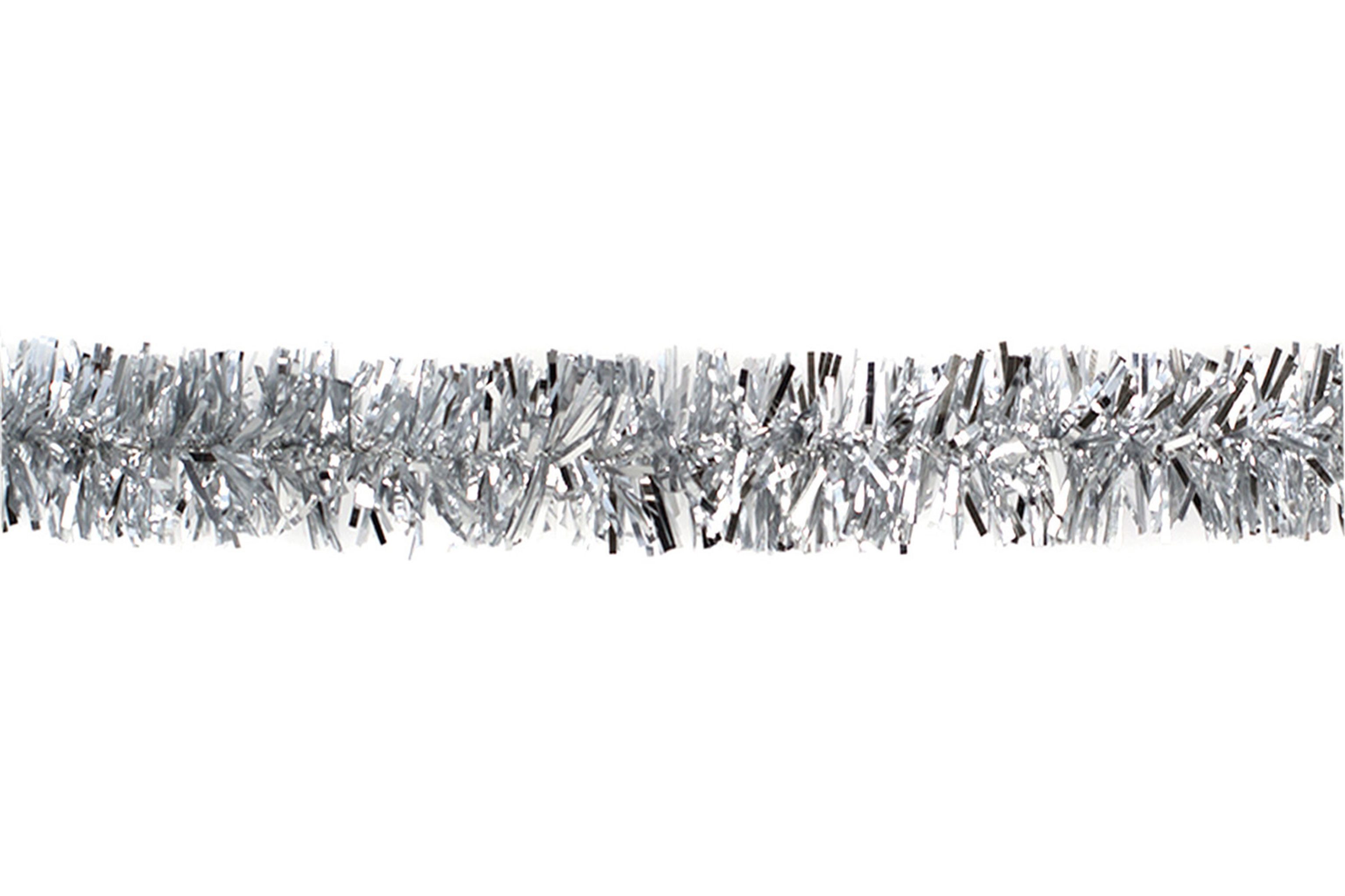 Creativery Гирлянда декоративная, Weihnachtsgirlande Lametta 2cm x 3m Silber