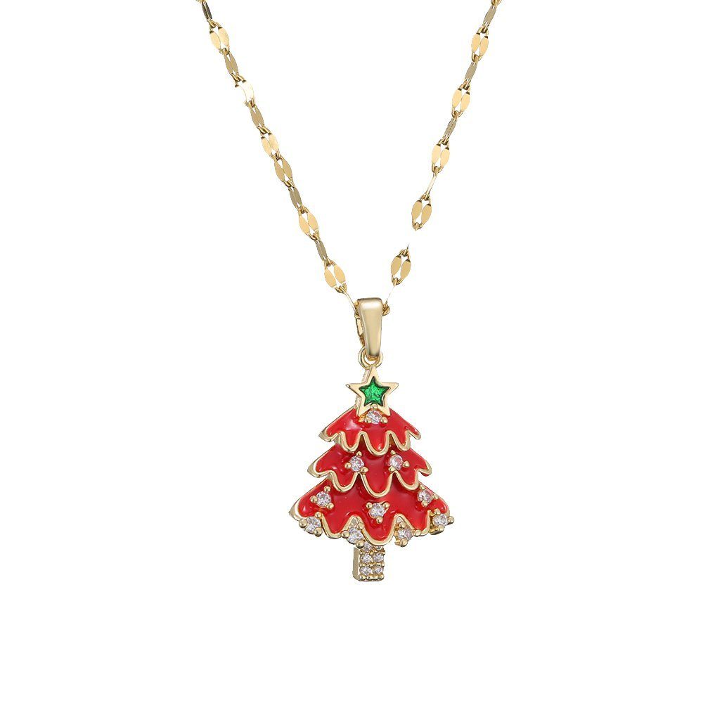 Neu Halskette, an Frauen, Wunsch Geschenk Invanter Weihnachtsbaum inkl. inkl.Geschenkbo Geschenkbox, Kette Lange Weihnachtsgeschenke,