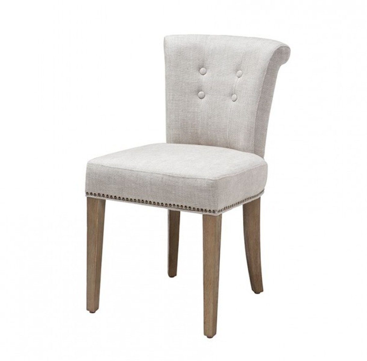 Casa Padrino Esszimmerstuhl Luxus Esszimmer Stuhl Weiß - Luxus Qualität