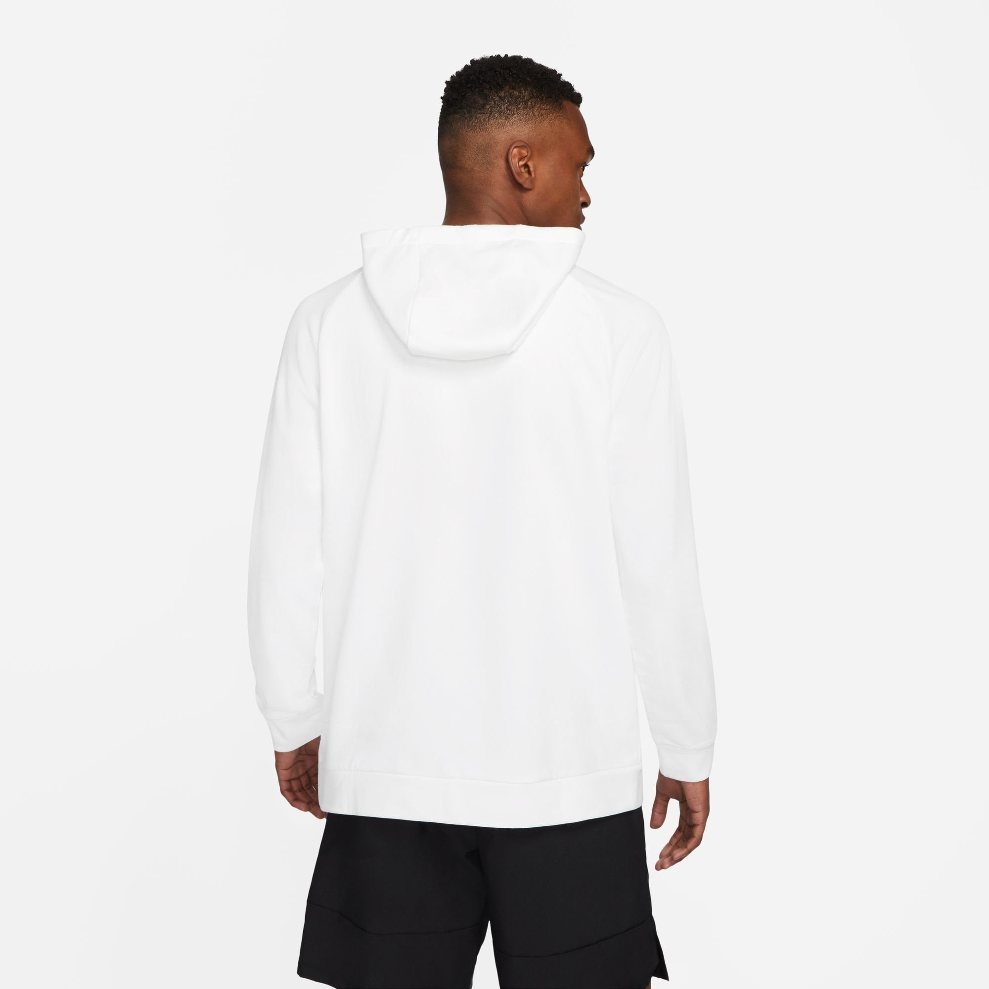 Nike Kapuzensweatshirt DRI-FIT MEN'S PULLOVER WHITE/BLACK HOODIE TRAINING
