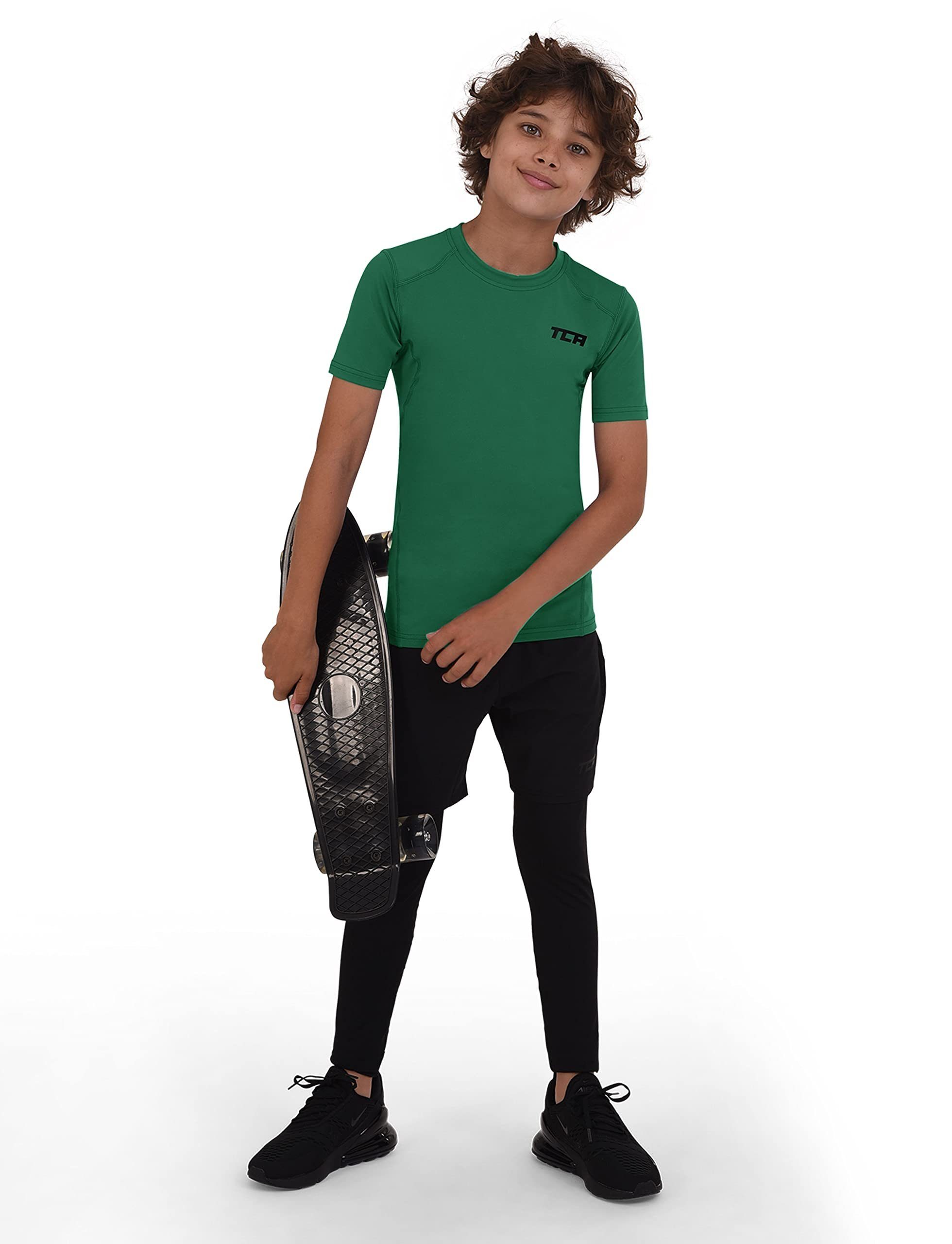 Funktionsunterhemd Grün HyperFusion TCA elastisch TCA Sportshirt, - kurzärmlig, Herren