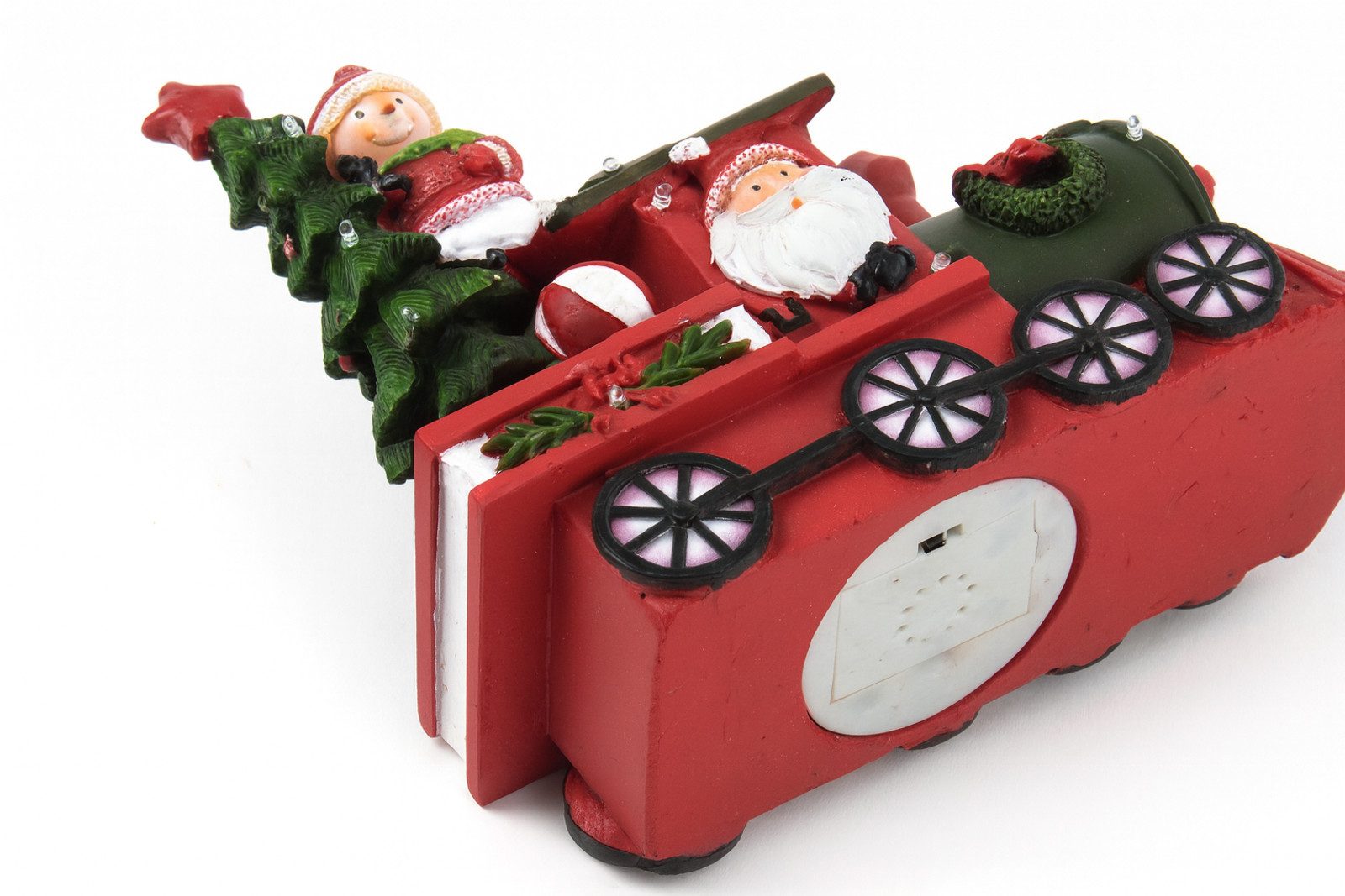 3PAGEN Dekofigur LED-Weihnachtszug mit Musik und Licht Farbwechsel Weihnachtsdeko Adven