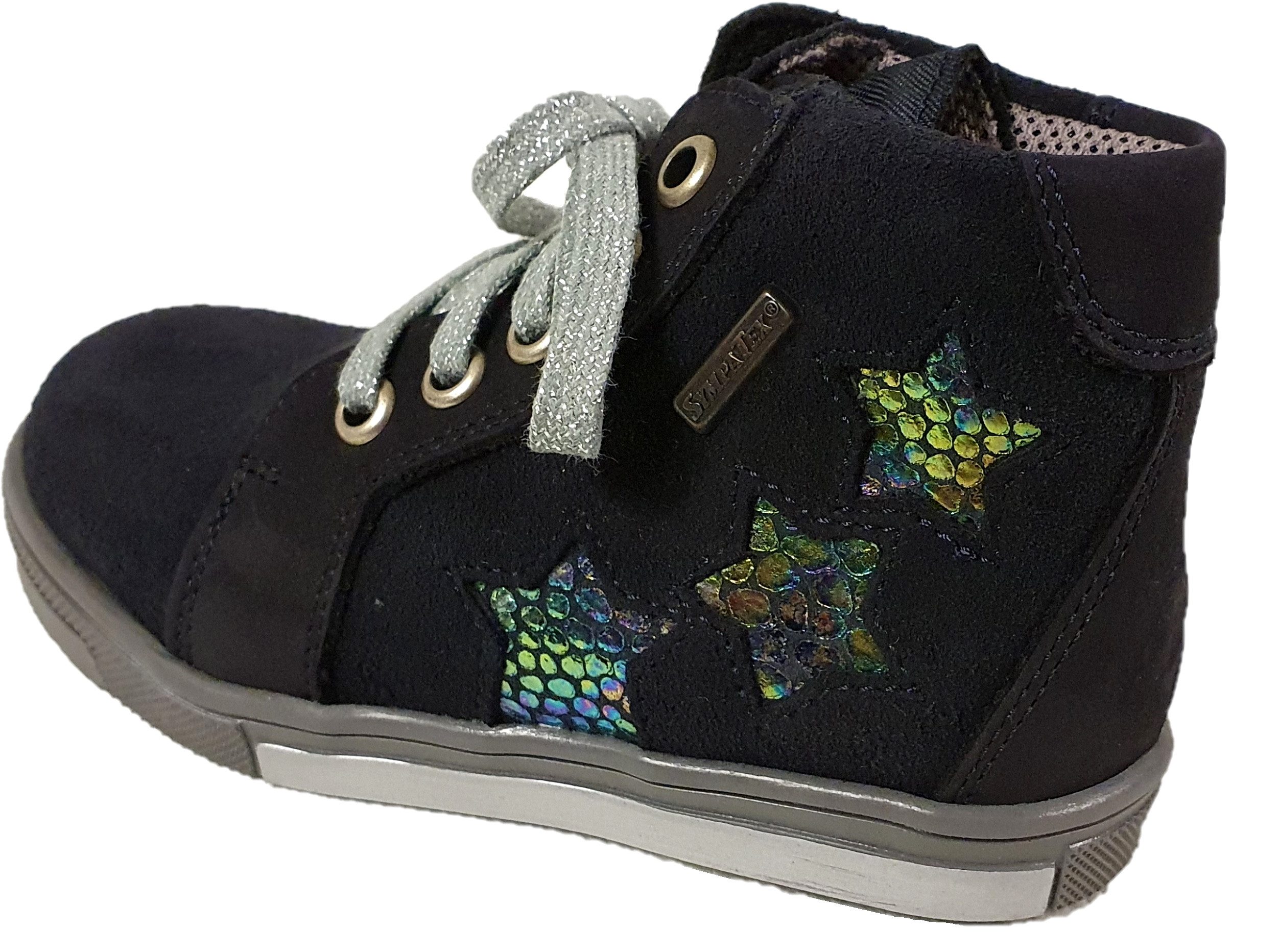 Däumling Kinderschuhe Mädchen MID 110011 M 47 blau Sympatex wasserdicht Schnürschuh wasserdicht