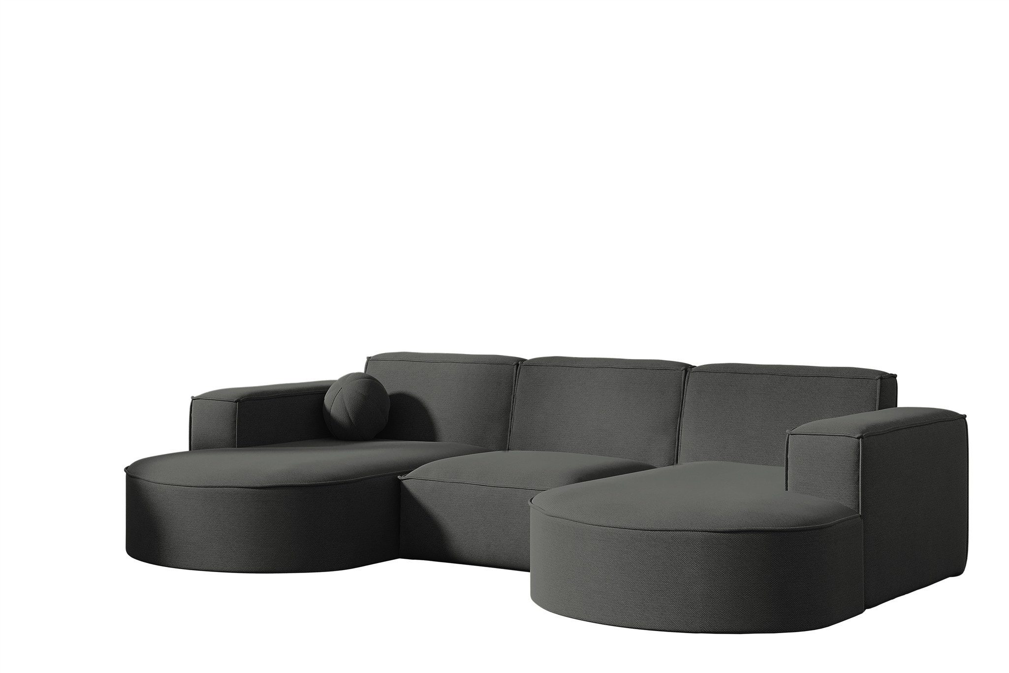 Fun Möbel Loungesofa Gartenmöbel Gartensofa Ecksofa U-Form SUNDAY, inkl. 1 Zierkissen, Wetterfester Stoff