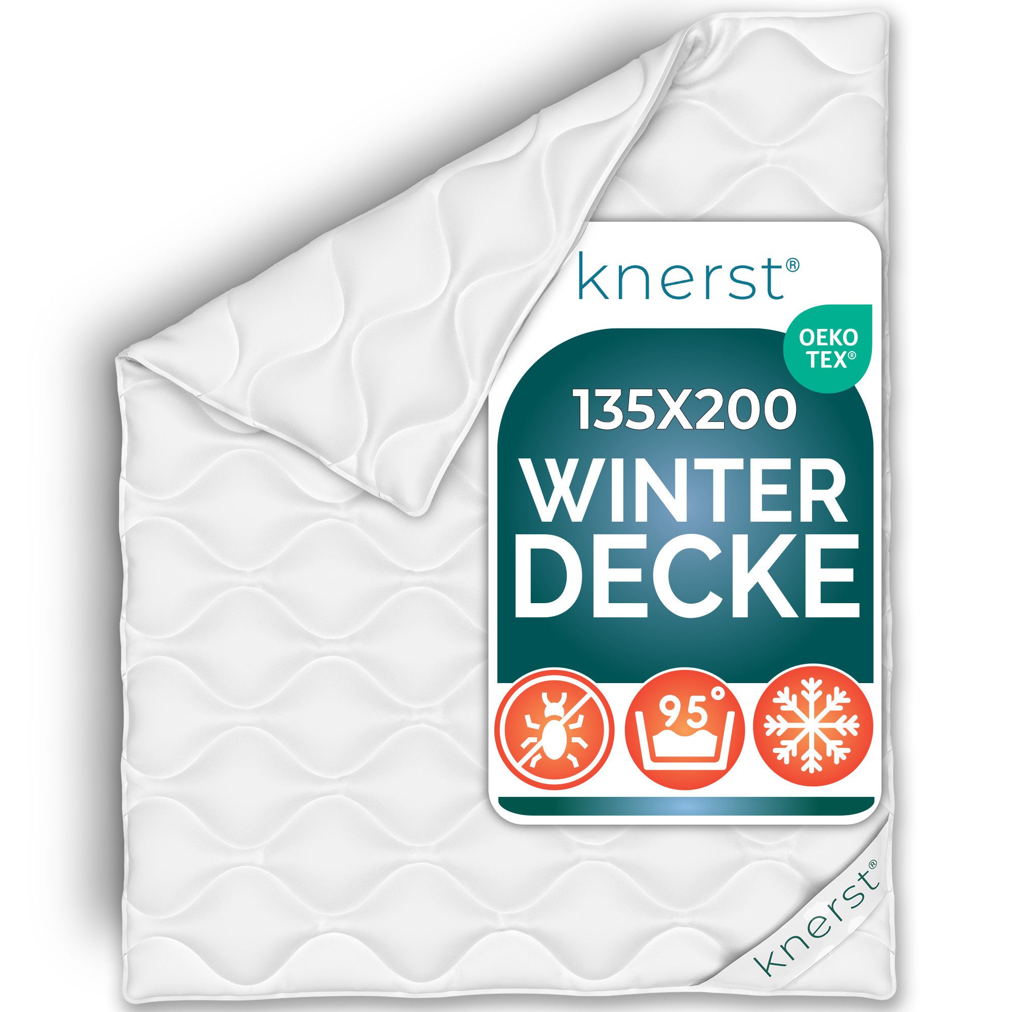 KNERST Microfaserbettdecke Mikrofaserbettdecke Sommerdecke Ganzjahresdecke 135x200, 155x220, uvm, Füllung: Klimafaser-Polyesterfüllung, Allergikerfreundlich, atmungsaktiv, temperaturausgleichend