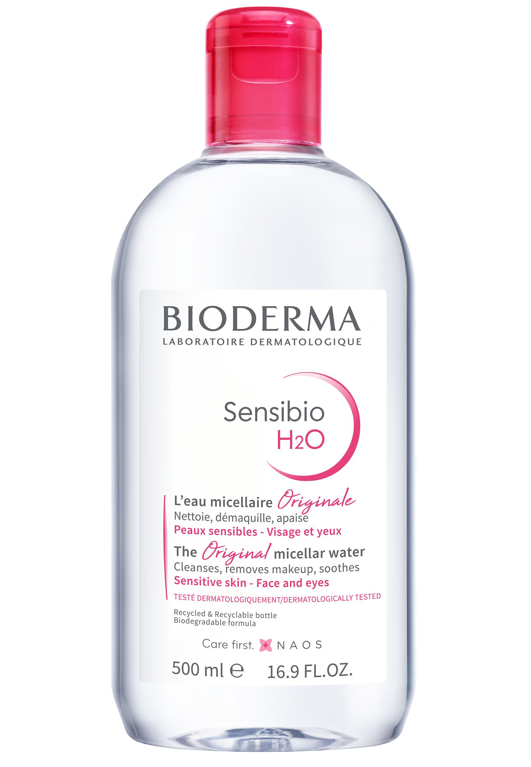 Bioderma Make-up-Entferner Sensibio H2O Mizellenwasser, Reinigung, Make-up-Entferner, Gesichtswasser - 3 in 1