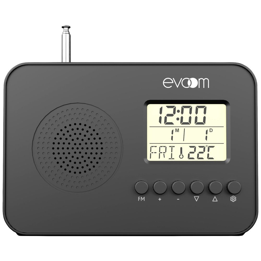 voelkner selection EV306148 Taschenradio UKW Weckfunktion Schwarz Radio