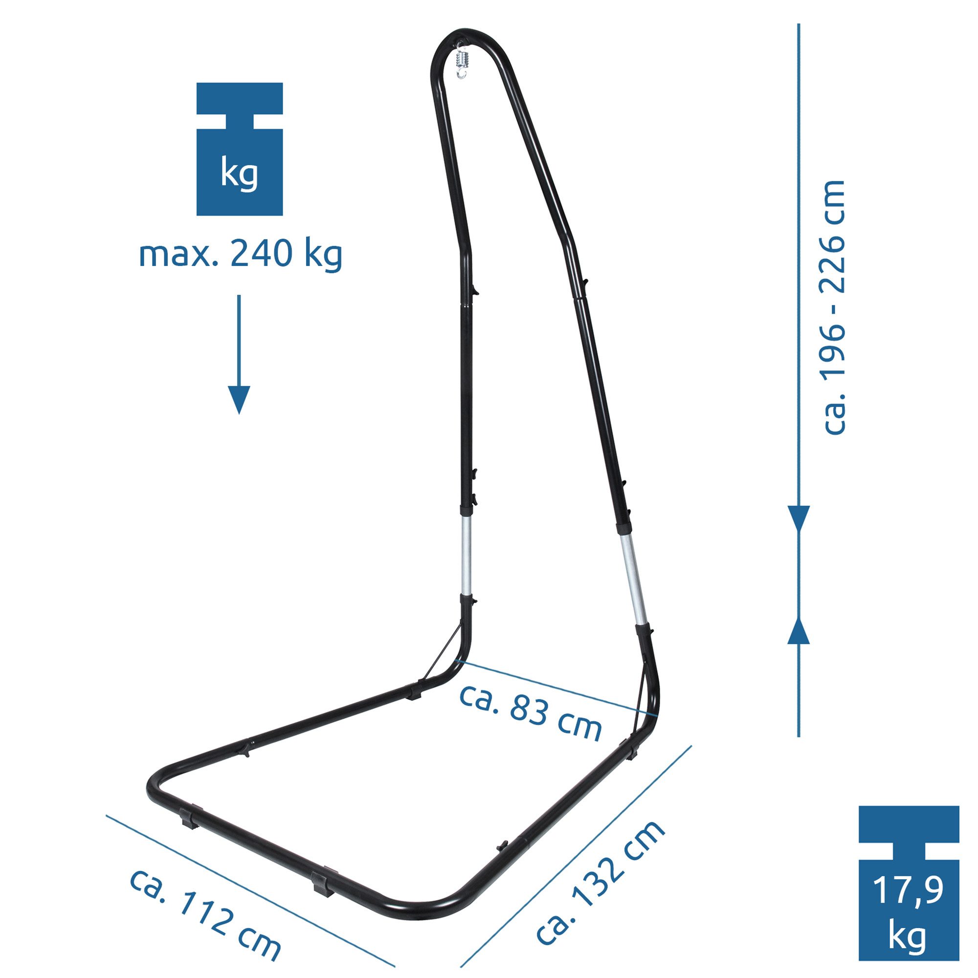 yourGEAR Hängestuhl yourGEAR Hängesesselgestell 240kg Gestell Ständer Hängestuhl Hängesitz – Bild 2 von 5