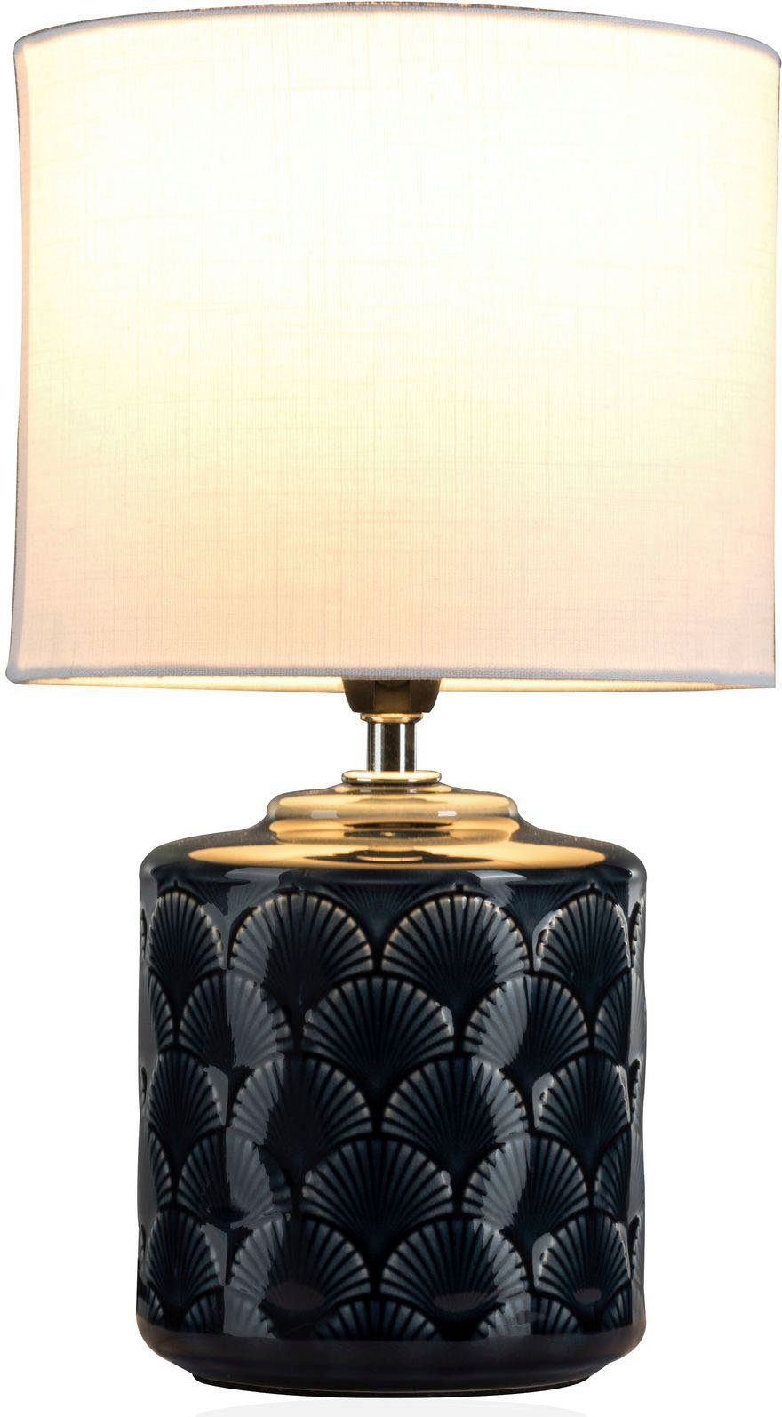 Pauleen Tischleuchte Glowing Midnight, ohne Leuchtmittel, E14, Stoffschirm, günstig online kaufen