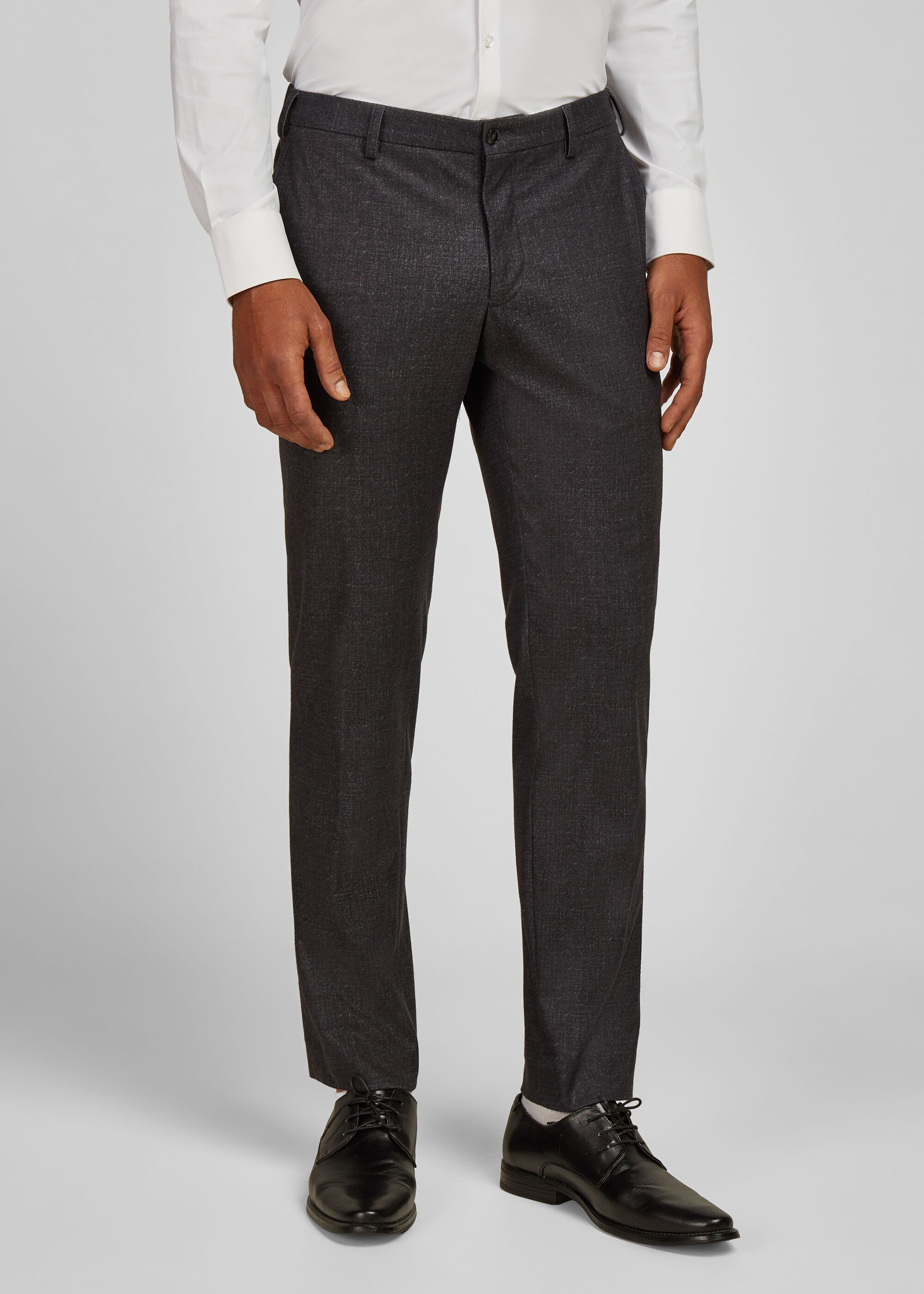 HECHTER PARIS Anzughose (1-tlg) in melierter Optik