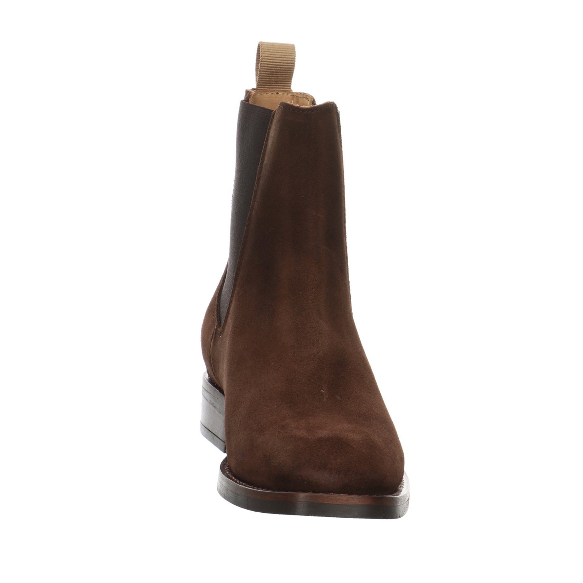 Gant Boots Schuhe Damen Stiefeletten Stiefelette brown Chelsea Leder-/Textilkombination FAYY dark