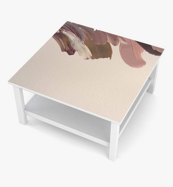 MyMaxxi Möbelfolie MyMaxxi - selbstklebende Tischfolie Dunkele Pastelfarbende Pinselstriche beige braun kompatibel mit Ikea Lacktisch Malerei Zeichnung Farbe Gemälde Möbelfolie Aufkleber - blasenfrei zu verkleben