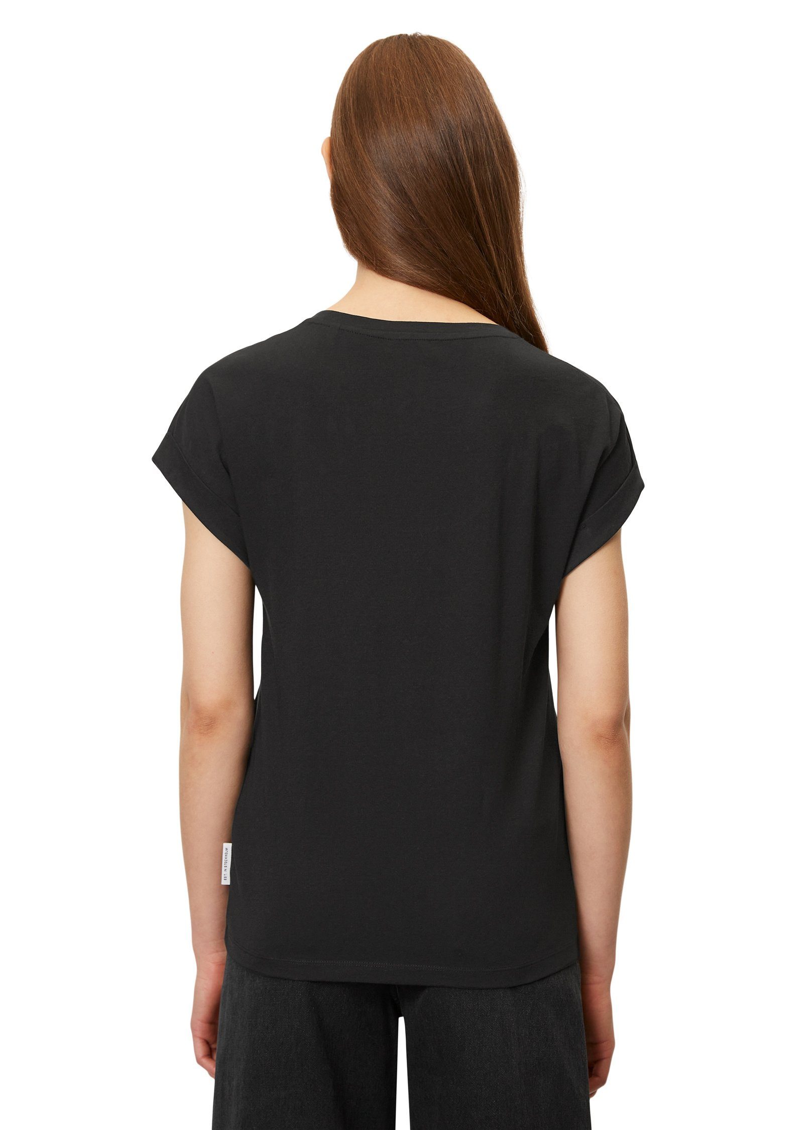 Marc O'Polo T-Shirt Jersey leichtem aus black Single