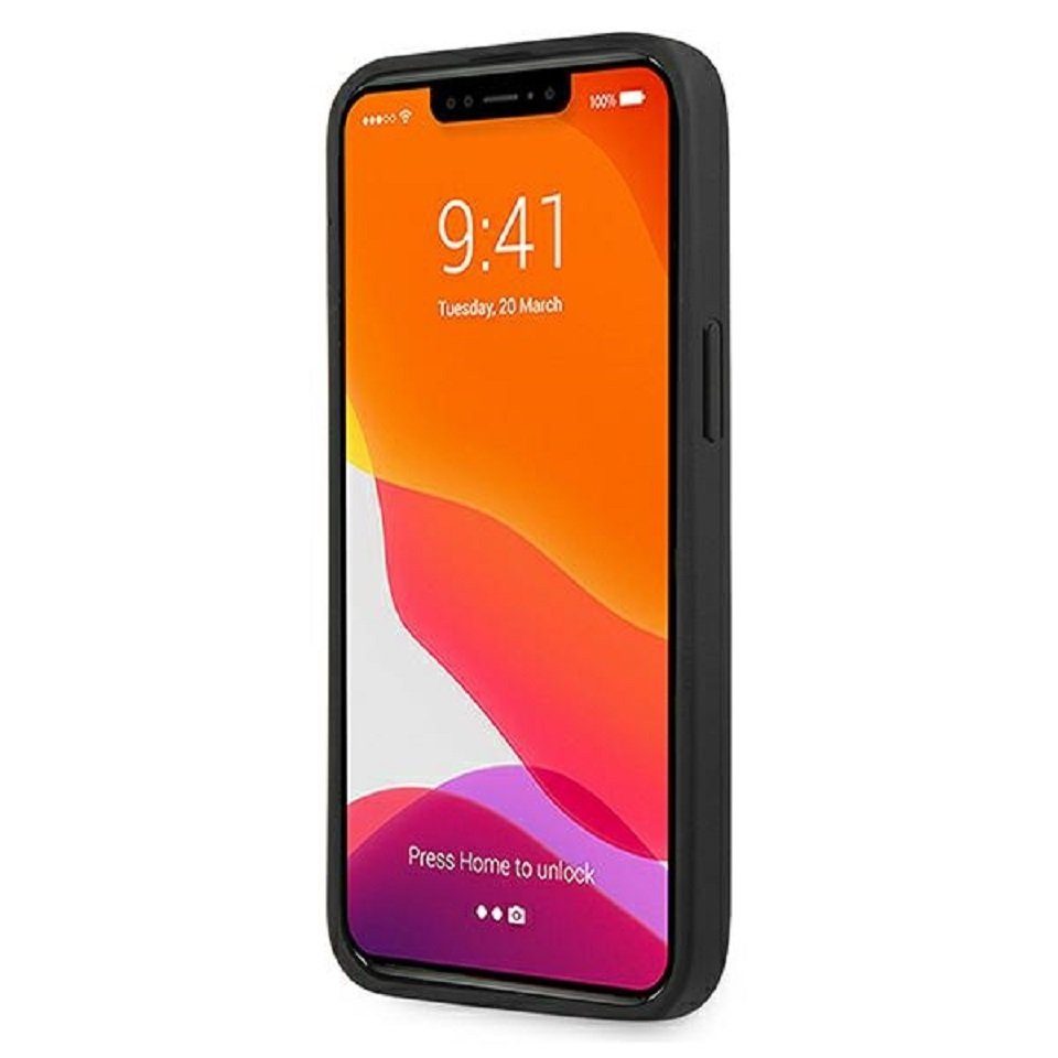 Mercedes Handyhülle AMG iPhone 13 Pro Case Hardcase Echtleder schwarz 6,1 Zoll, Kantenschutz – Bild 4 von 5
