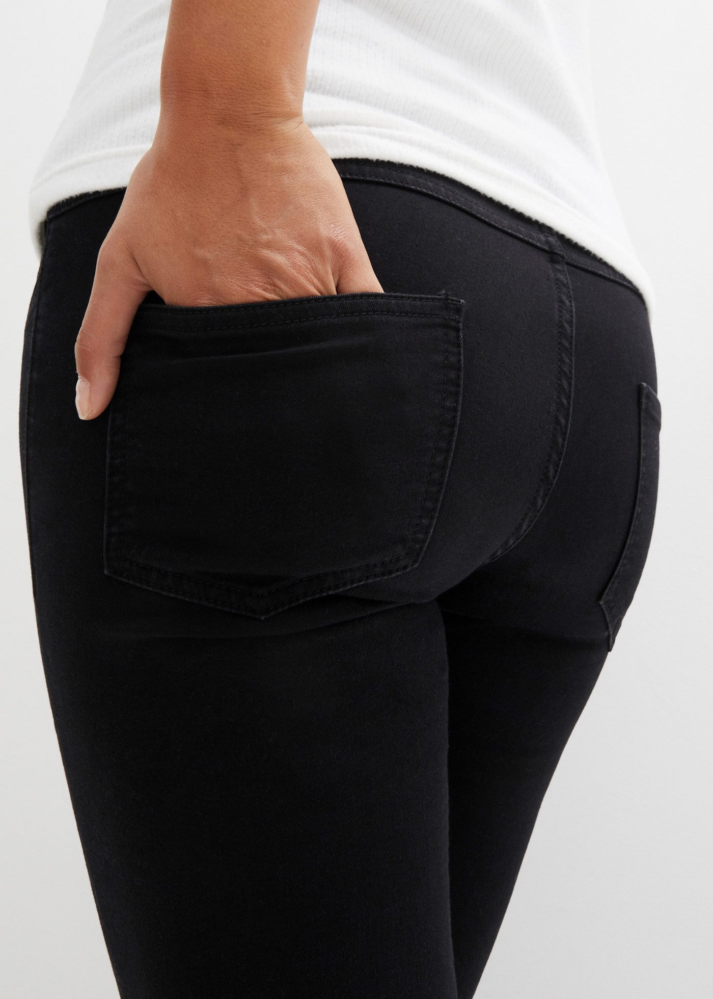 bonprix Umstandsjeans Skinny Fit, mit wärmender Innenseite, hoher Baumwollanteil