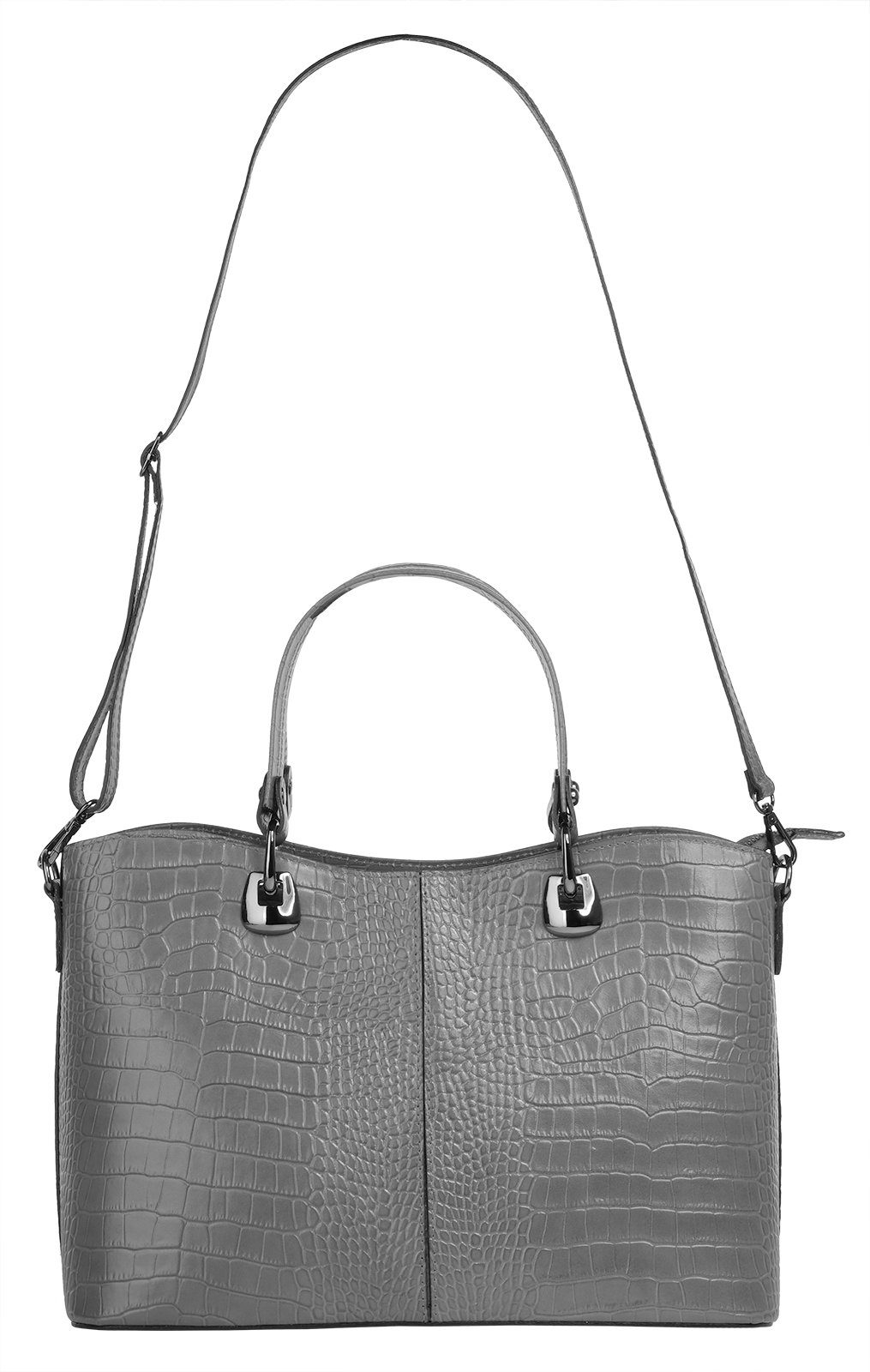 Cluty Henkeltasche (1-tlg), echt Leder, Made in Italy