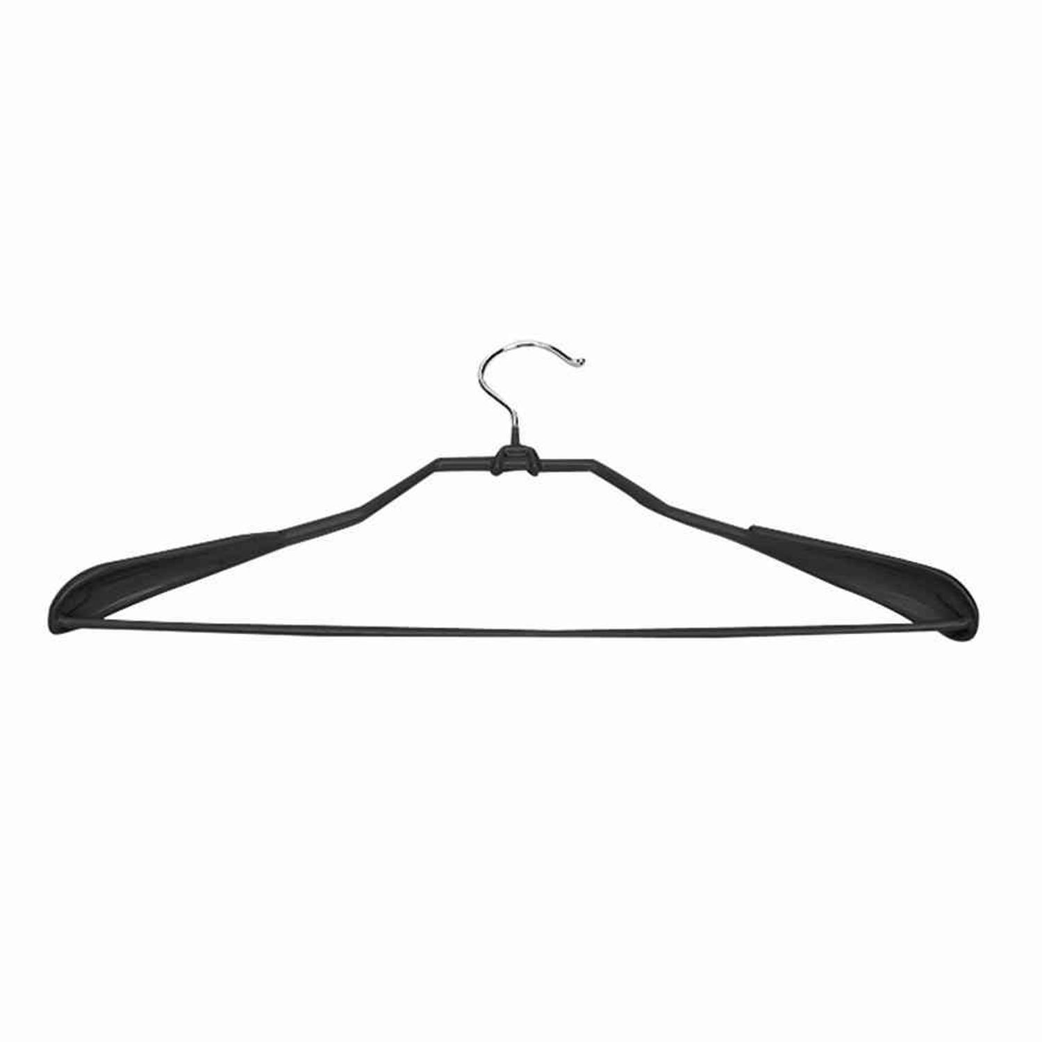 Rudolf Weber Kg Kleiderbügel Schulterform-Bügel schwarz, günstig online kaufen