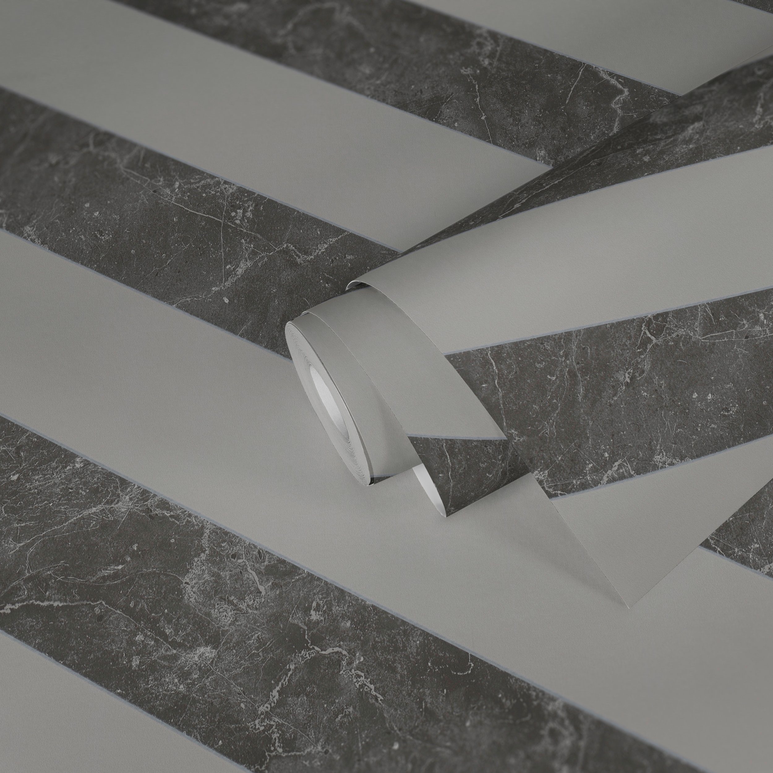 METROPOLIS BY MICHALSKY LIVING Vliestapete Change is good, Modern Marble, glatt, Streifen, gestreift, mehrfarbig, Designertapete Tapete Marmor Glatt Glänzend Tapeten Wohnzimmer modern