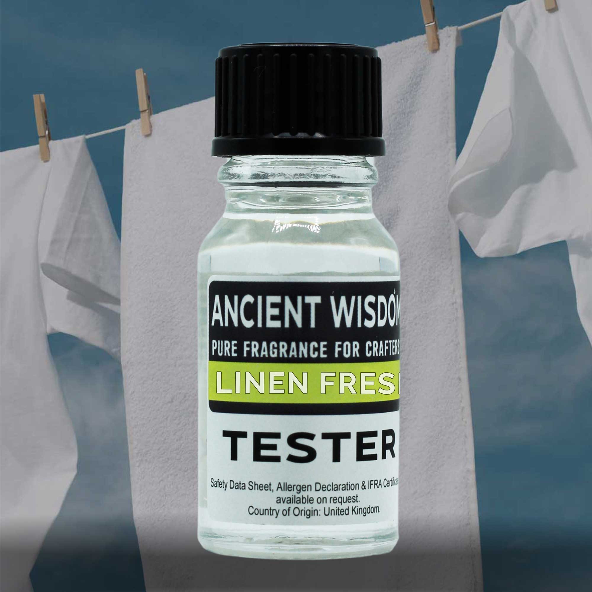 Bali-Homedecor Raumduft 10 ml Duftöl-Tester - Leinenfrisch
