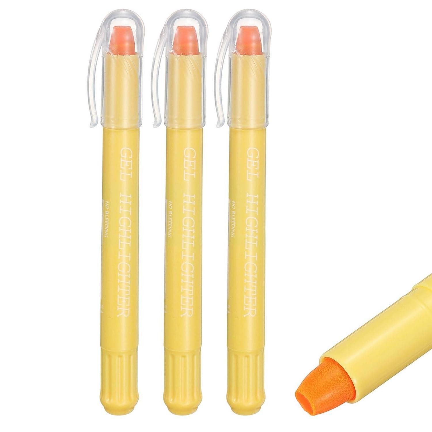 LuxusKollektion Wachsmalstift Gel Textmarker 3er Pack Leuchtende Neonfarben