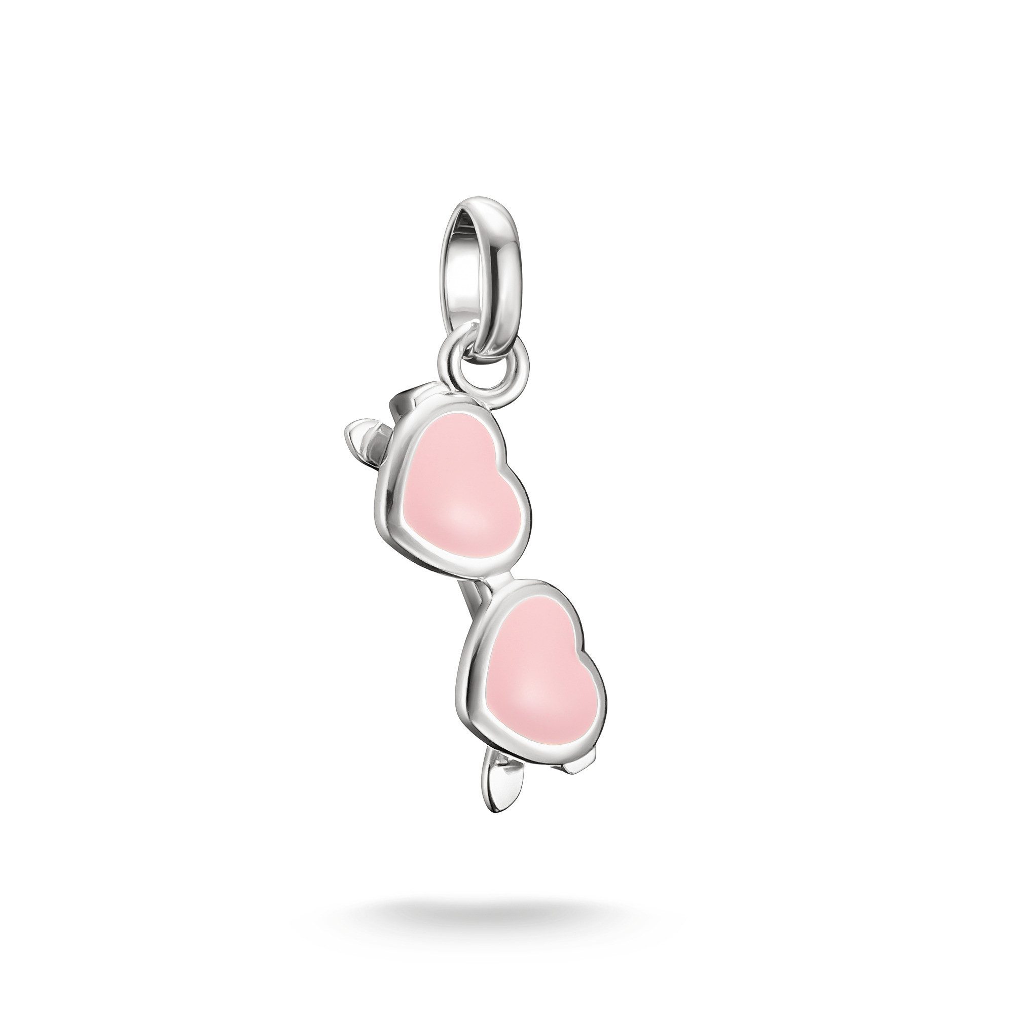 THOMAS SABO Charm-Einhänger Charm Pink Sunglasses - Connect, Emaille