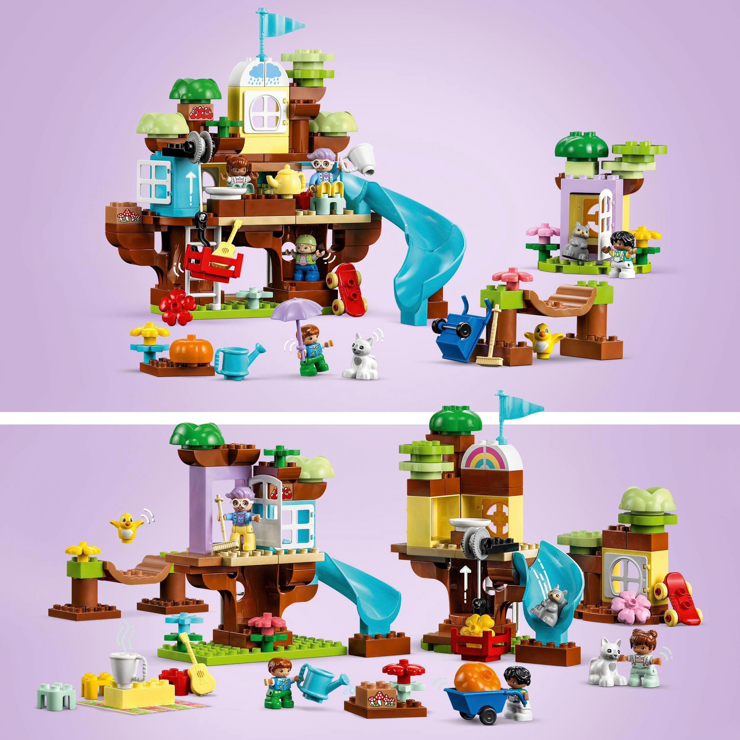 LEGO® Town, (126 3-in-1-Baumhaus Konstruktionsspielsteine LEGO® St) DUPLO (10993),