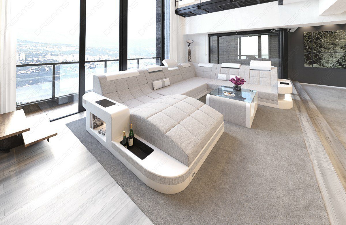 Sofa Dreams Wohnlandschaft Wave XXL Strukturstoff, günstig online kaufen