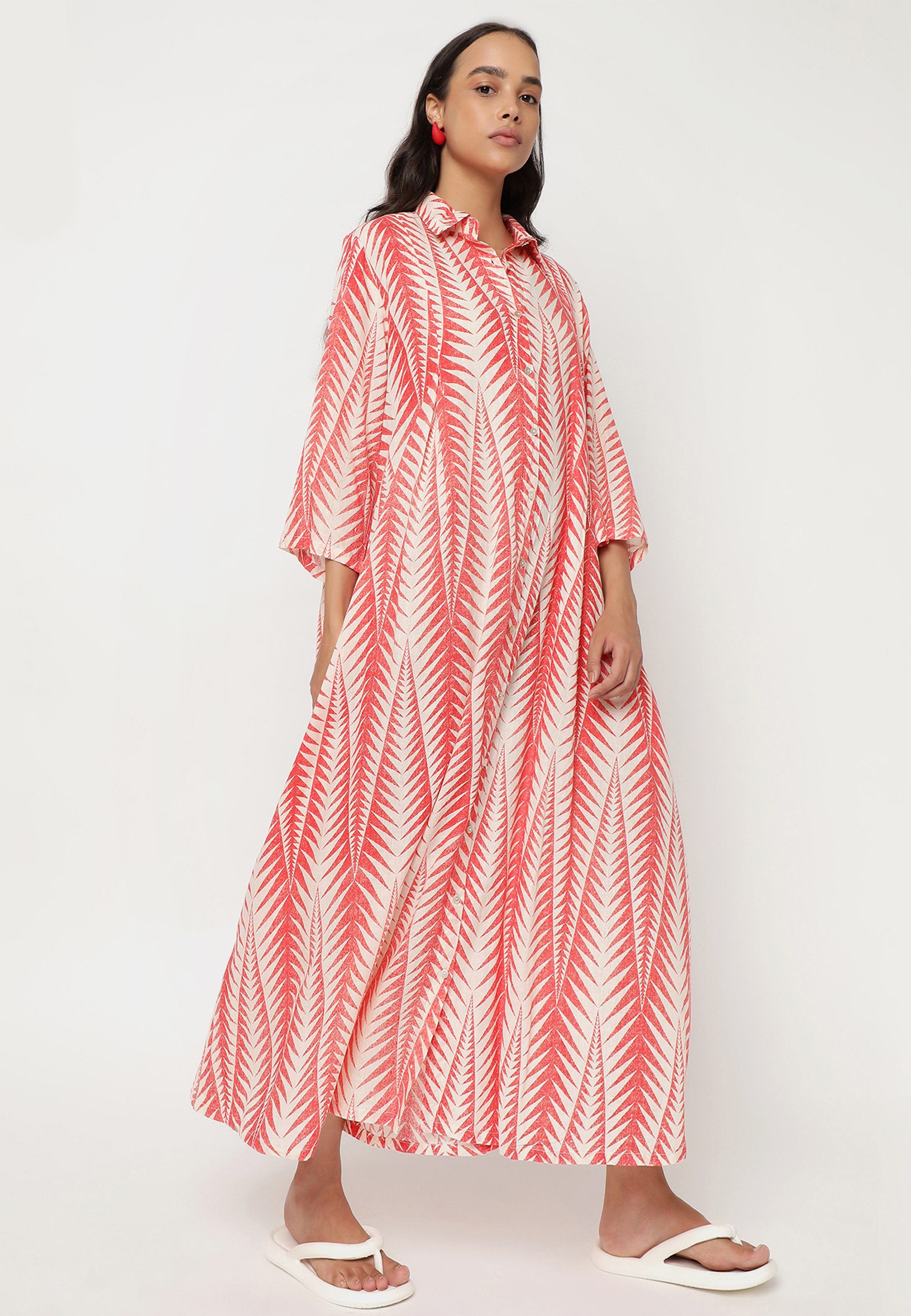 YC Fashion & Style Sommerkleid Luxuriöses Baumwolle Maxikleid – Einheitsgröße (34-44) Basic