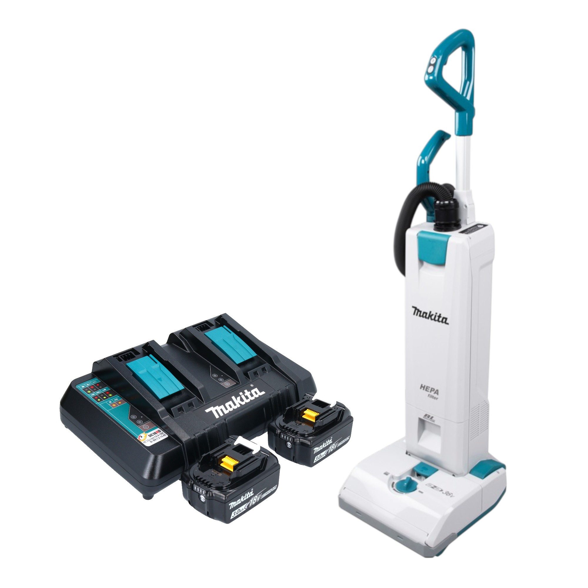 Makita Akku-Handstaubsauger DVC 560 PF2 Akku Staubsauger 36 V (2x 18 V) 5 l Brushless