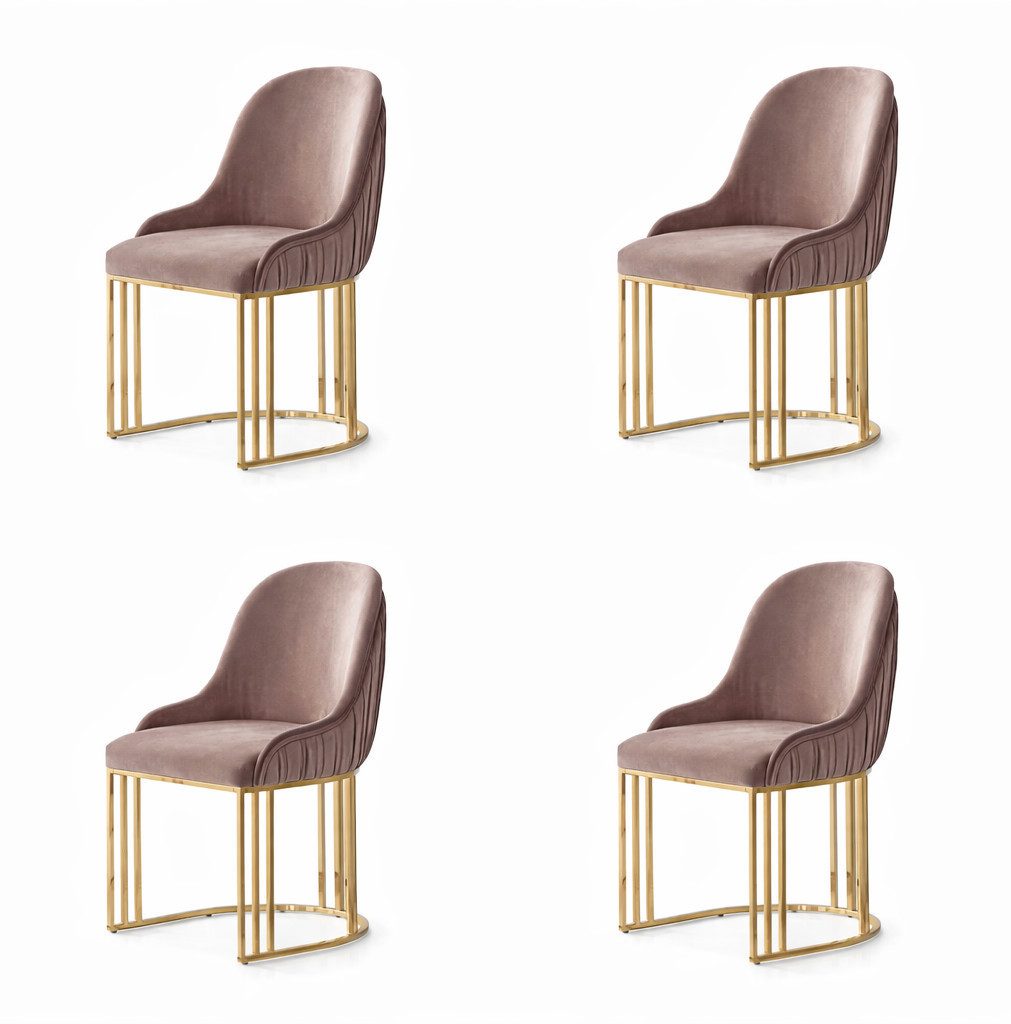 JVmoebel Esszimmerstuhl 4 moderne Stühle im eleganten Design für Esszimmer. (4 St), Made in Europa