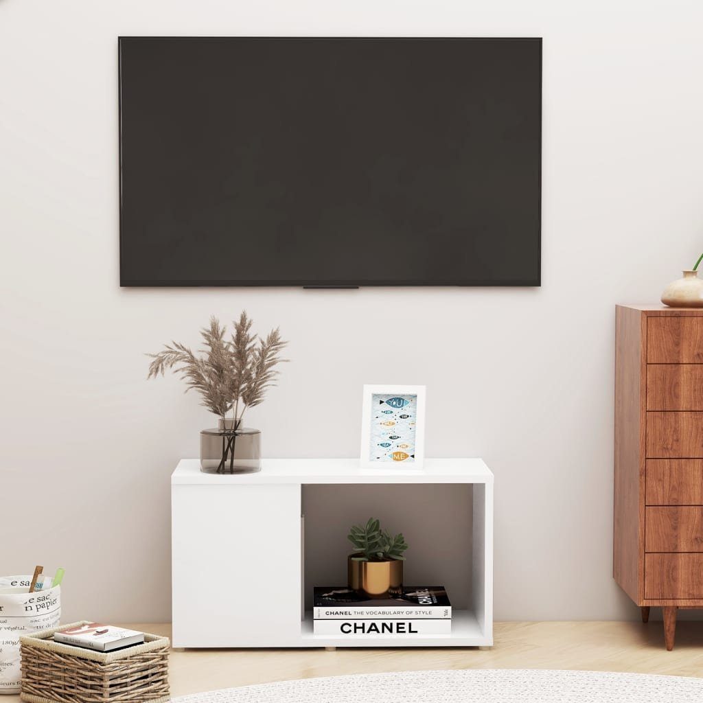 furnicato TV-Schrank Weiß 60x24x32 cm Holzwerkstoff günstig online kaufen