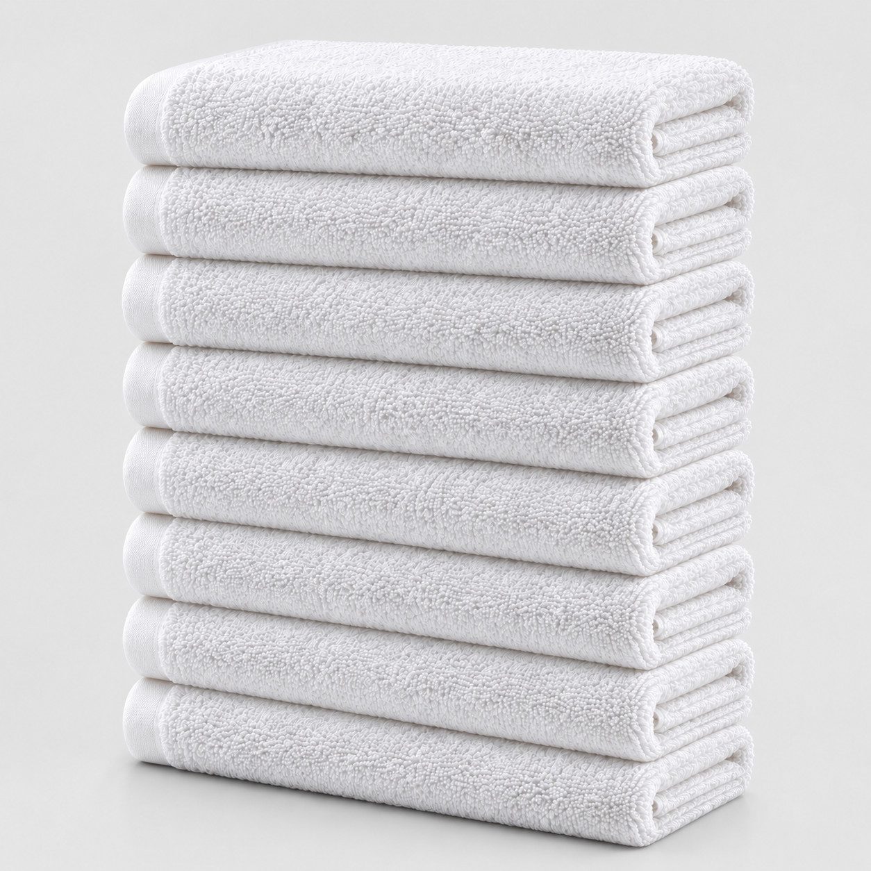 BARBONS Handtücher Set – 8-tlg Handtuch Set 50 x 100 cm für Badezimmer, Gäste & Alltag, (8-St), Walkfrottee, 100% Baumwolle, saugstark, …