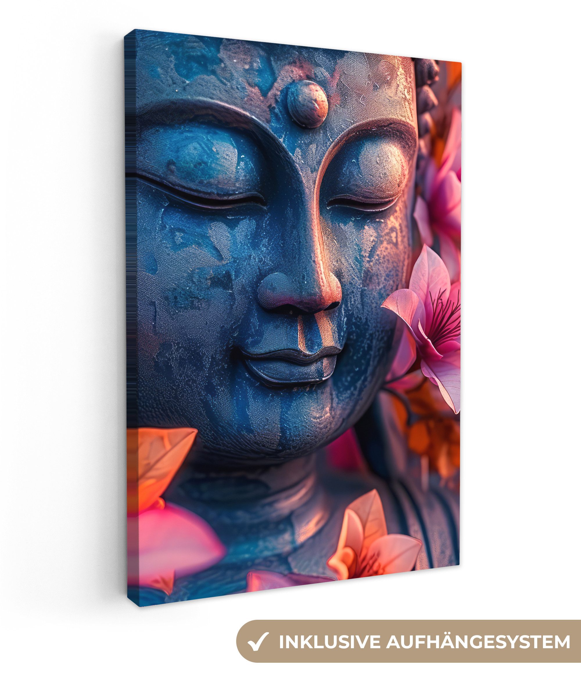 OneMillionCanvasses® Leinwandbild Buddha - Porträt - günstig online kaufen