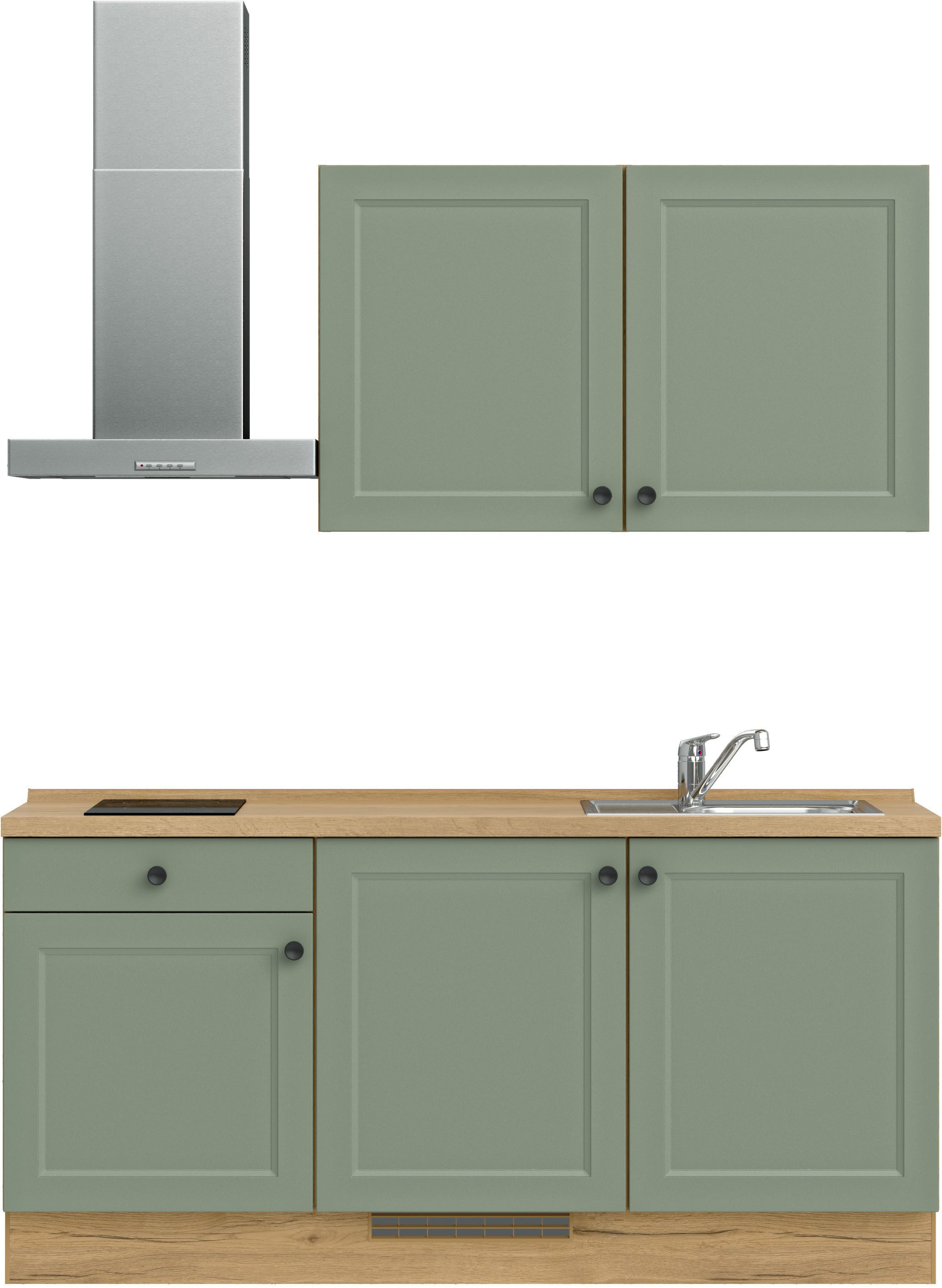 nobilia® Кухниzeile "Cascada I", vormontiert, Ausrichtung wählbar, Breite 180 cm, wahlw. mit E-Geräten