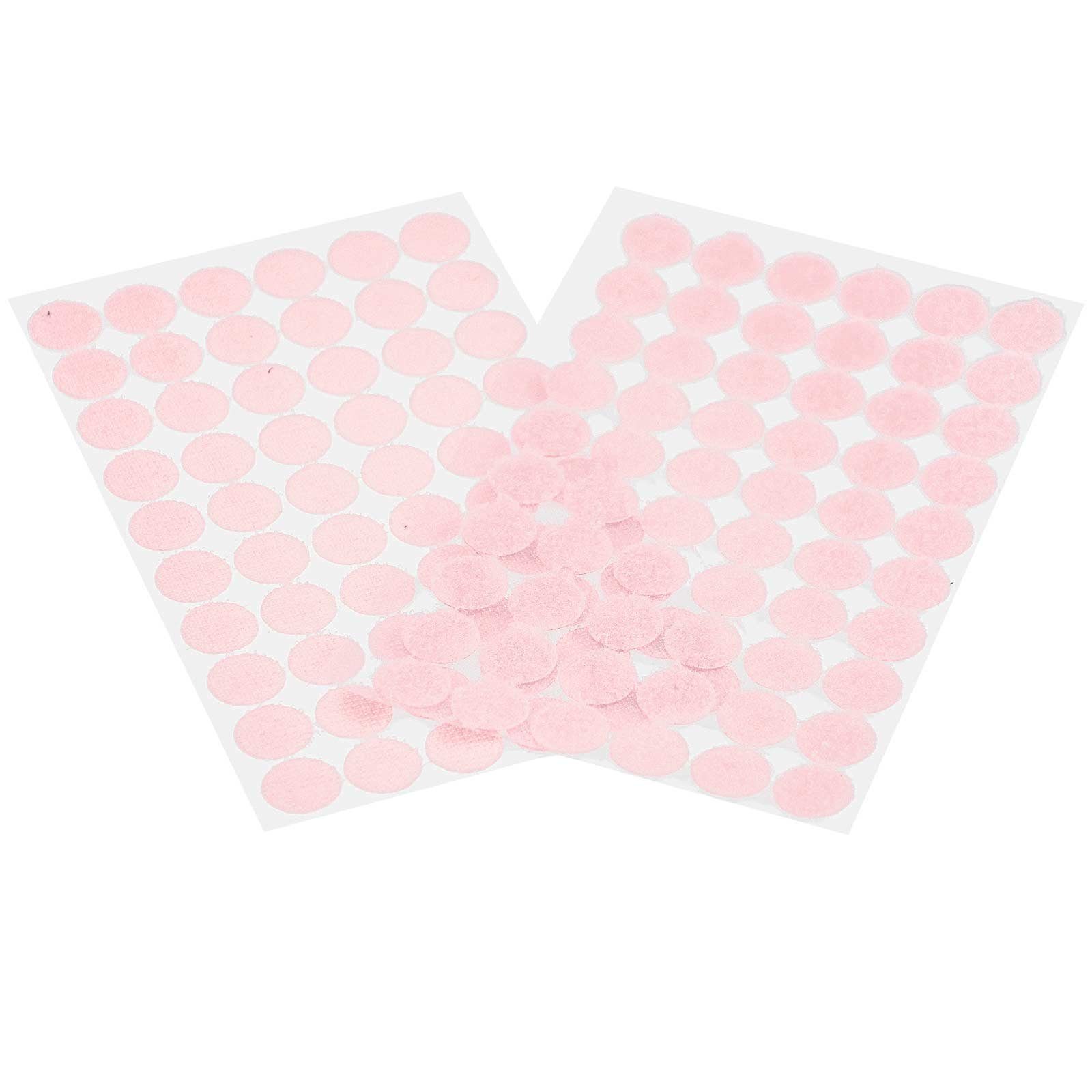 rosa 15mm 60 Klettband maDDma, selbstklebend, Klettpunkte