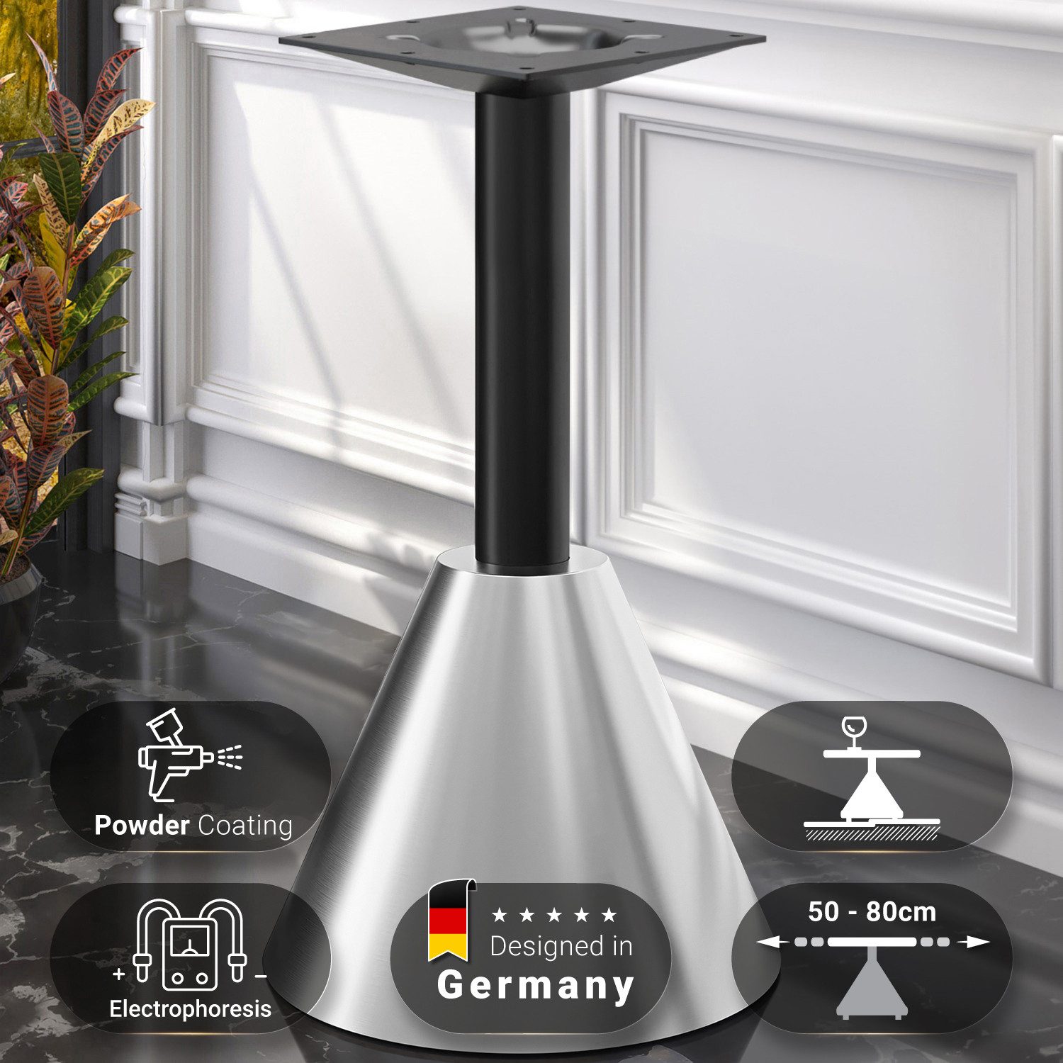 GGMMÖBEL Tischbein CONE