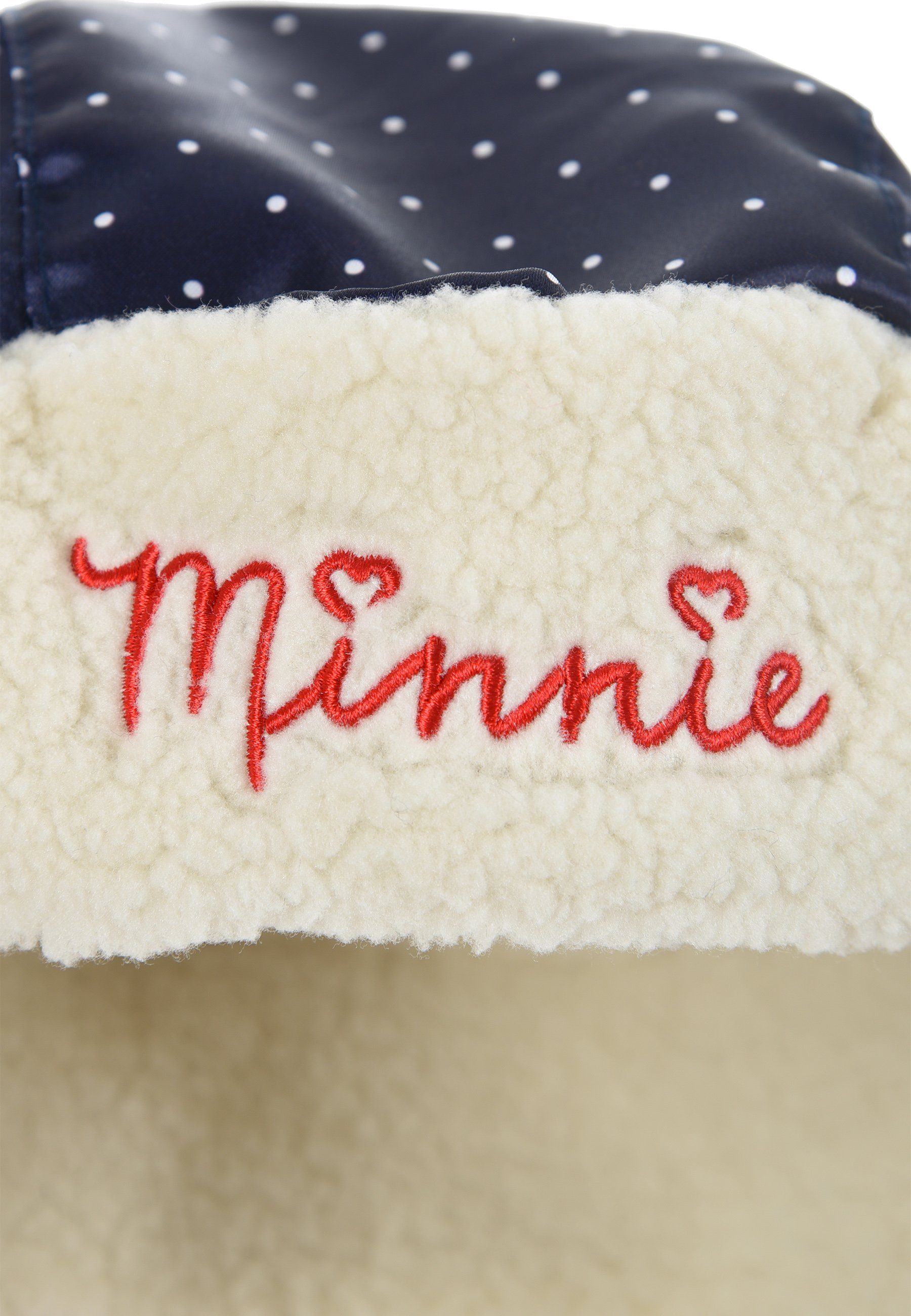 Disney Fleecemütze Baby Mädchen Winter-Mütze Dunkel-Blau Minnie Mouse