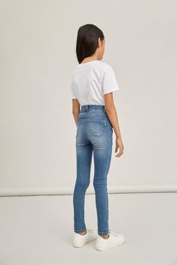 Name It Skinny-fit-Jeans Name It Mädchen Denim-Jeans Hose hochtailliert