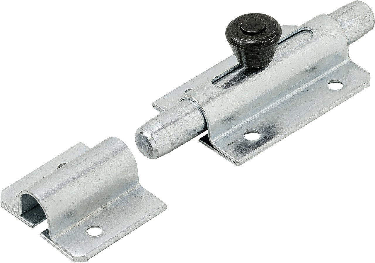 Thumbnail - Vormann Türriegel Vormann Bolzen-Knopfriegel verzinkt 80 x 36 mm