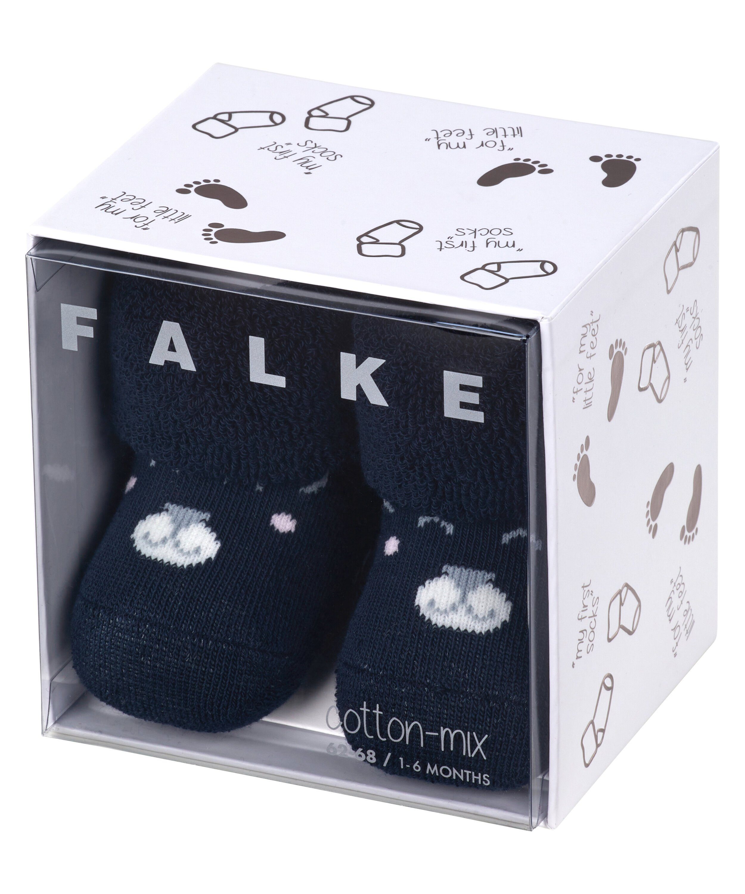 aus Baby (1-Paar), hautschmeichelnder, Erstlings-Söckchen Bear Baumwolle nachhaltiger FALKE Socken