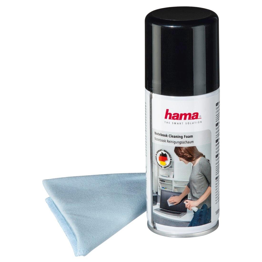 Reinigungs-Set 100 Hama inklusive Tuch Notebook-Reinigungsschaum, ml,